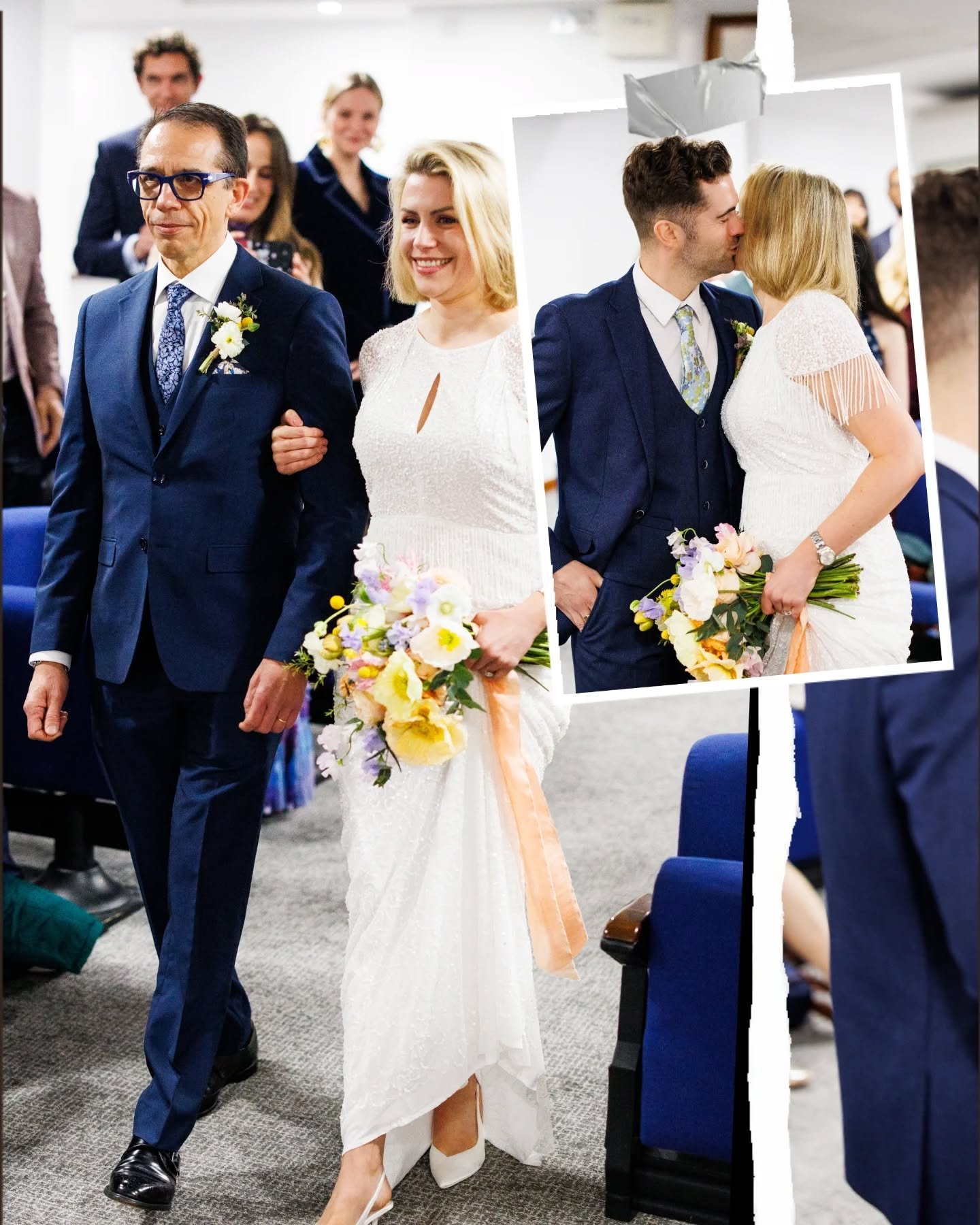 Another gorgeous Dublin city reg office. Massive congrats to C&amp;M. Their personal vows were beautiful as they celebrated with close family 🥰 we then strolled through town up the Shelbourne for a drink 🥂