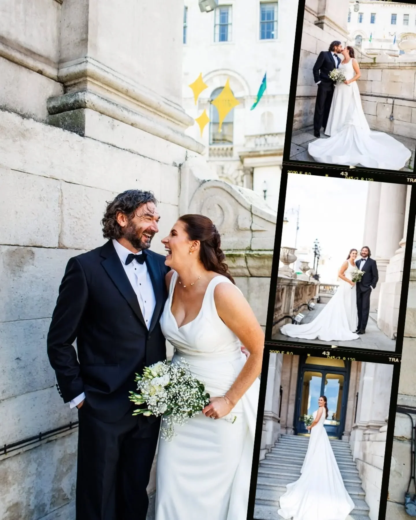 Another beautiful @cityhalldublin wedding yesterday. Laughed so much with J&amp;T and they were so relaxed they were practically horizontal 😂
They were married surrounded by immediate family and then it was on to a local pub for pints before dinner.