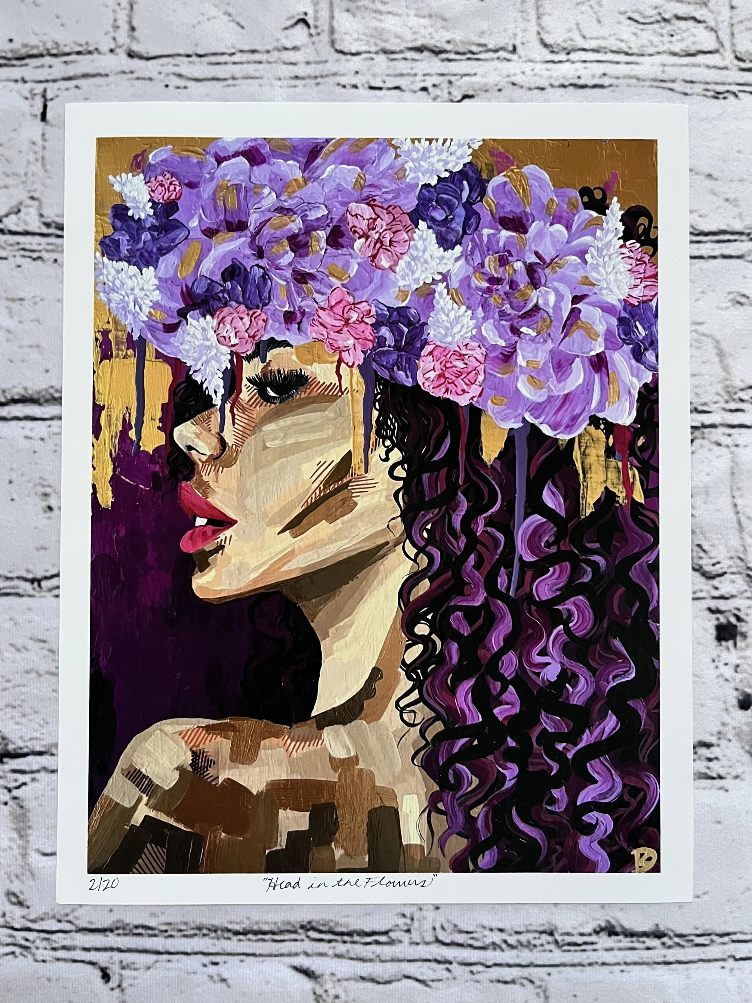 "Head in the Flowers" Limited Edition Print