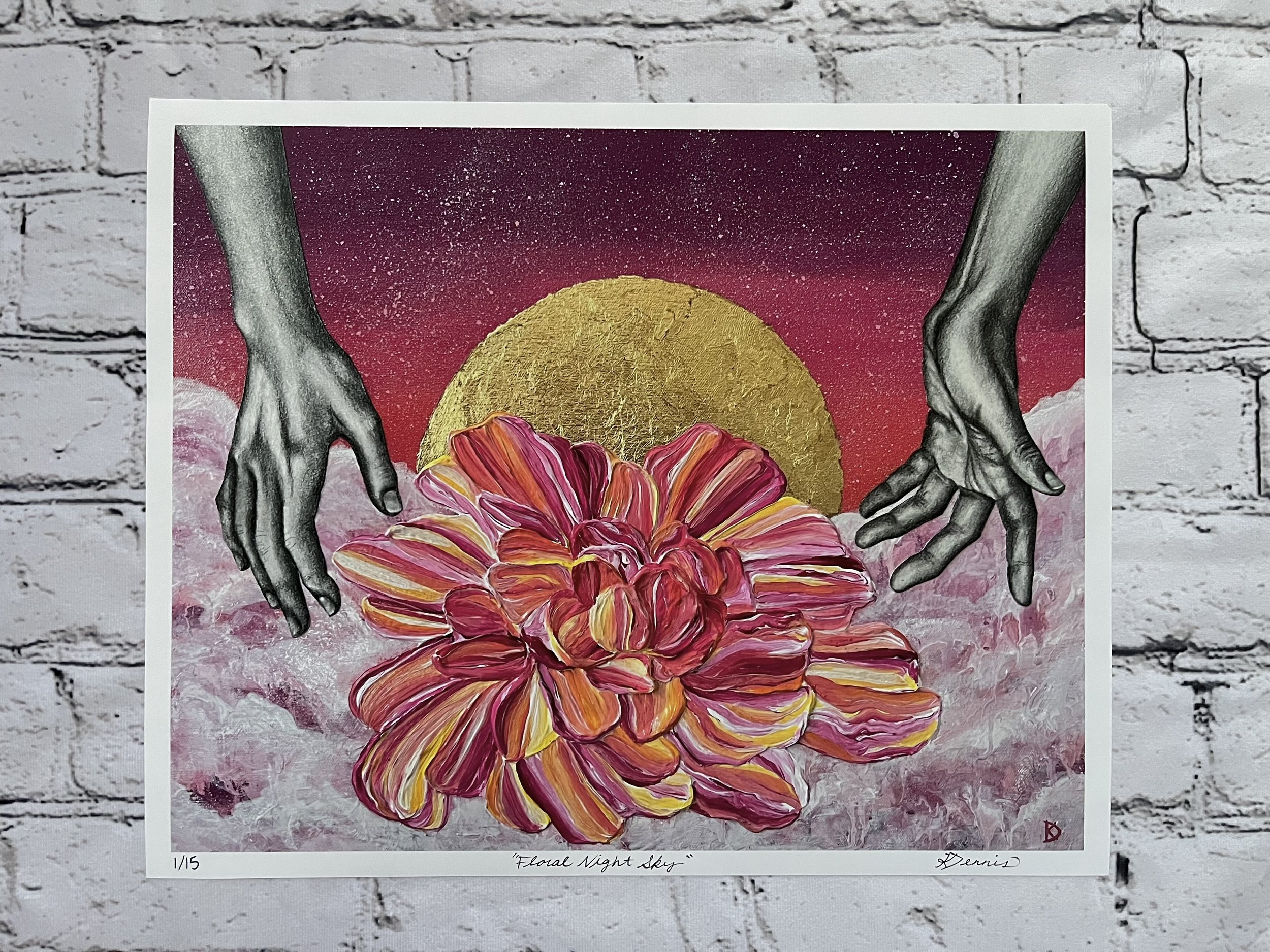 "Floral Night Sky" Limited Edition Print