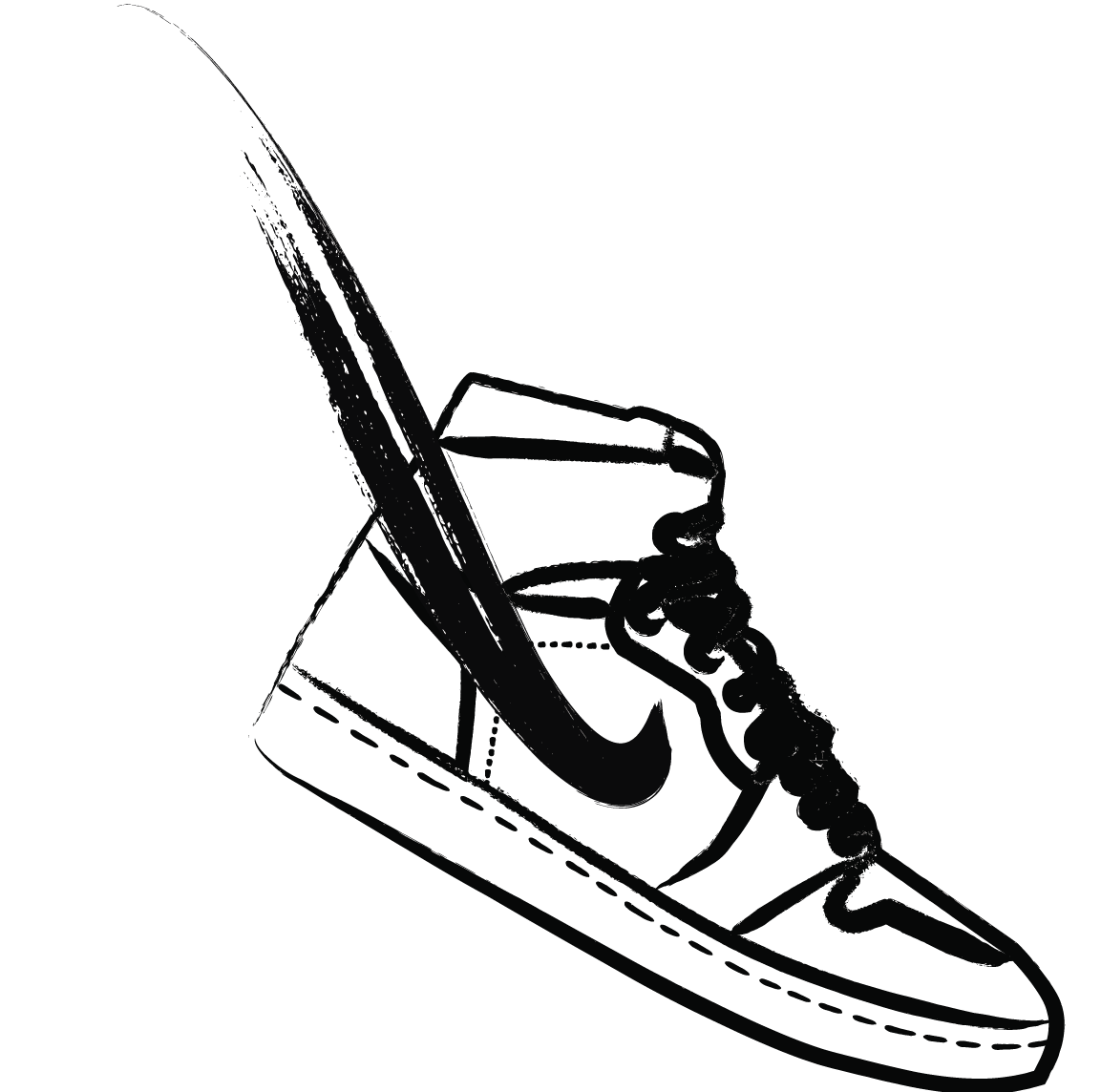 Sketch of the Air Jordan 1