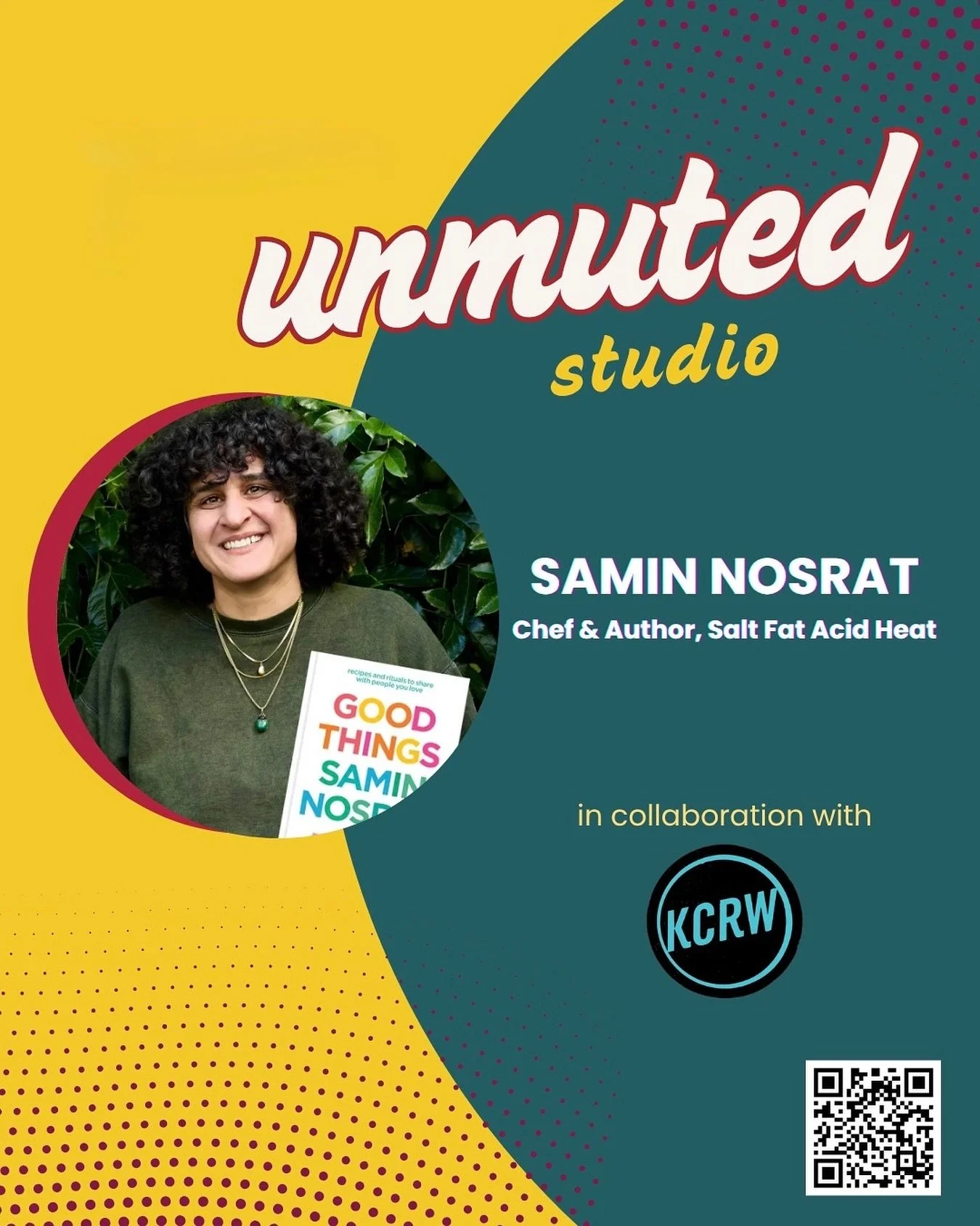 🛎️ Dream gig for Unmuted Studio at @powerhouse_sj this week! 🛎️ We are shooting an interview with Samin Nosrat @ciaosamin, author, teacher and Netflix star ⭐️! As a women-owned production studio and longtime fans of her work, we feel very aligned w