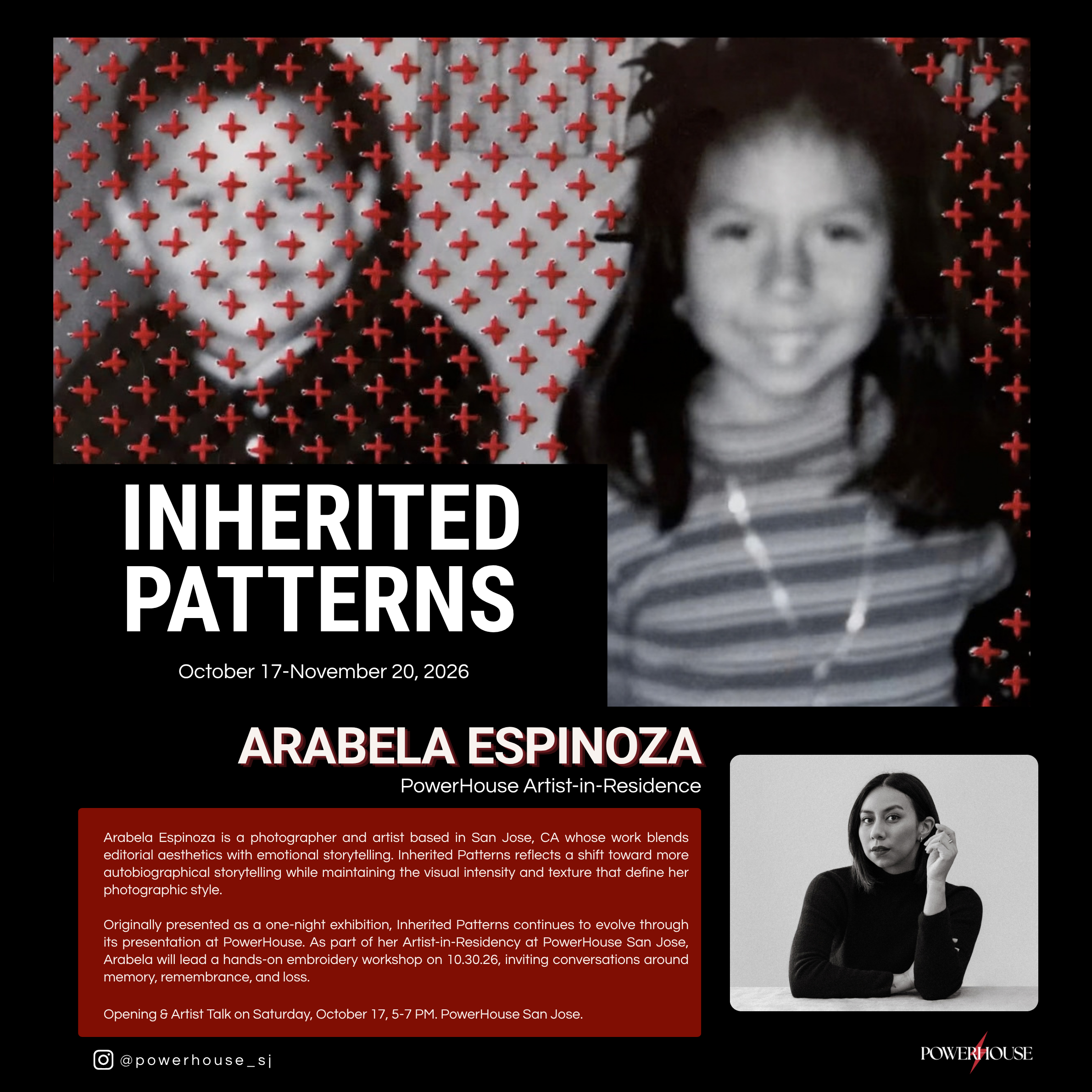 "Inherited Patterns" Exhibit Opening & Artist Talk