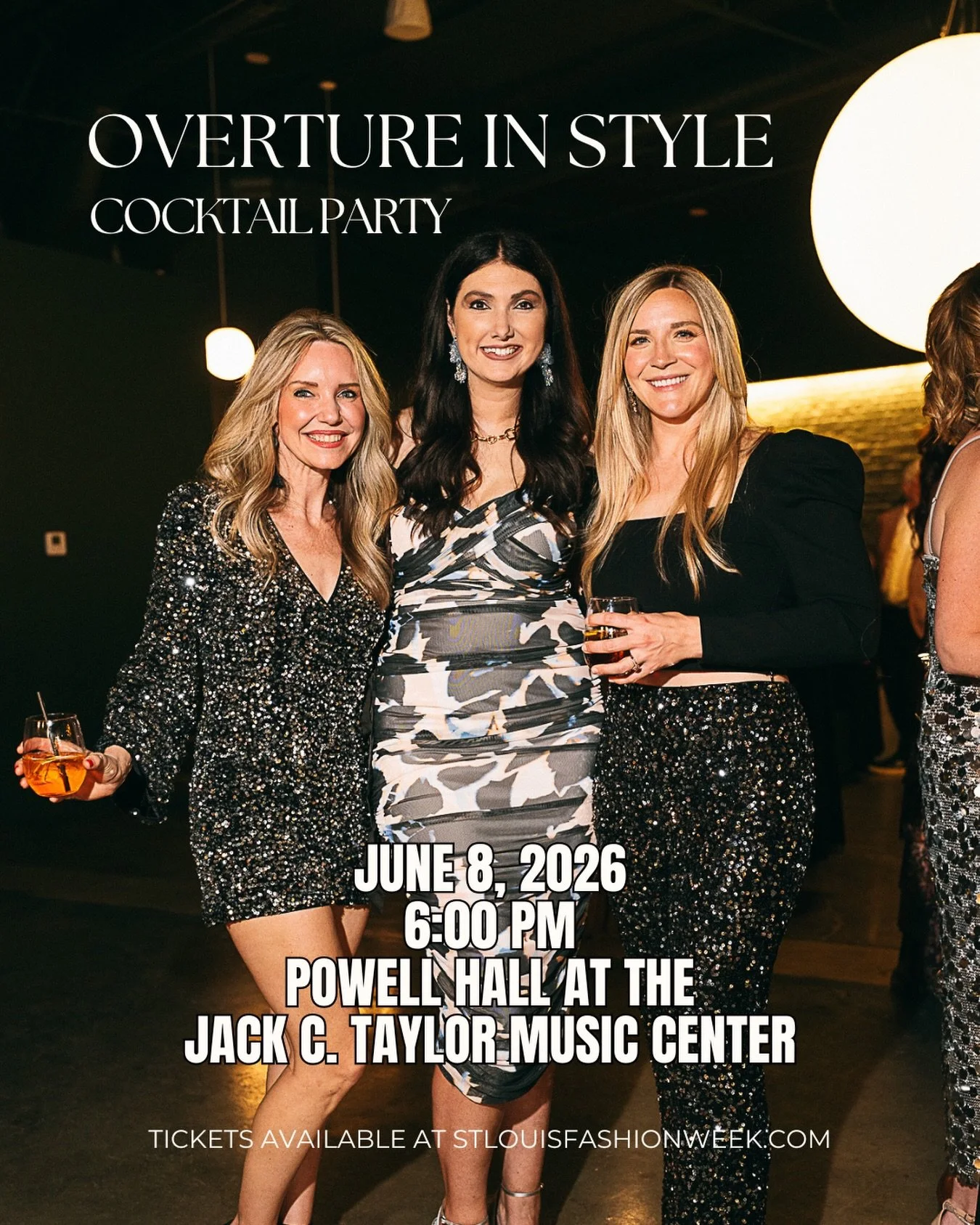 You won&rsquo;t want to miss the opening of STLFW!

The curtain rises on Saint Louis Fashion Week with an unforgettable opening night. Join us June 8 for an evening where fashion meets musical excellence&mdash;featuring exclusive designer previews an