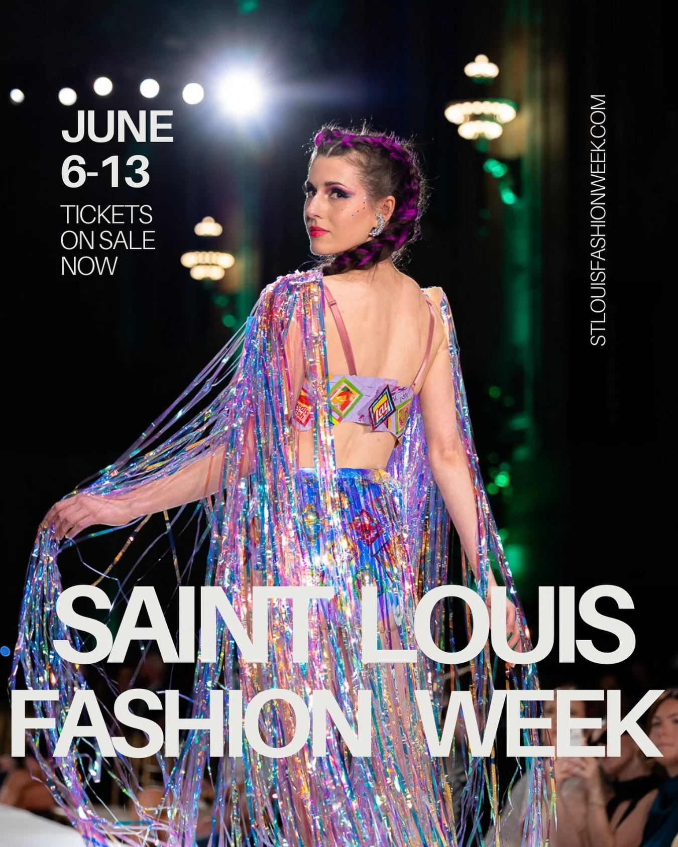 STLFW is right around the corner!

Tickets for St. Louis Fashion Week 2026 are live. Experience a week of standout style, featuring four nights of runway shows and a lineup of visionary designers and creatives from across the region.

Get tickets now