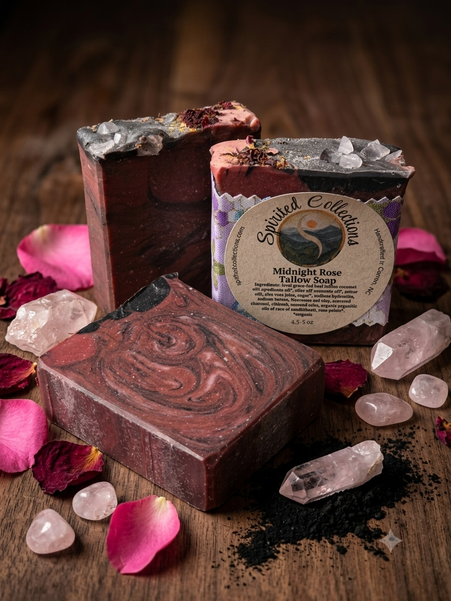 Midnight Rose Tallow Soap