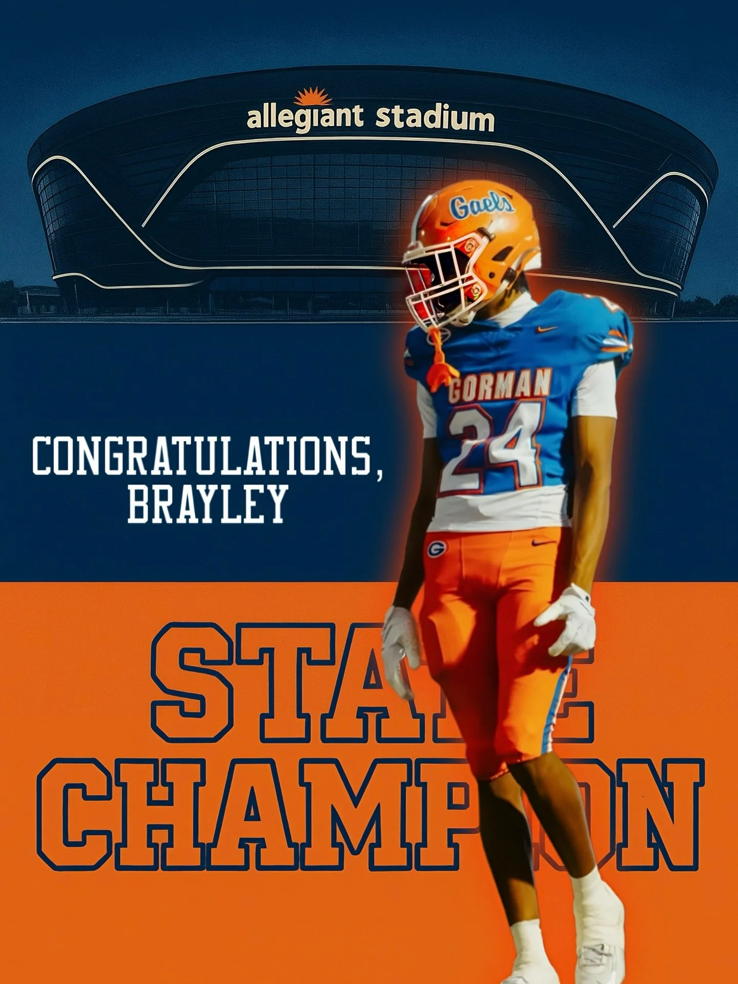 We wish a congratulations to mentee Brayley Manning (Bishop Gorman, 2029 CB) and his teammates for their  commanding win in the Nevada state title game!

🗻

#byfaith
