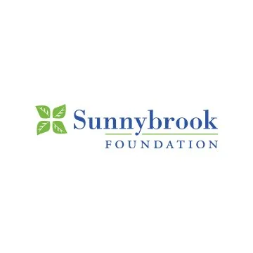 Sunnybrook Foundation logo with green leaf icon and blue text