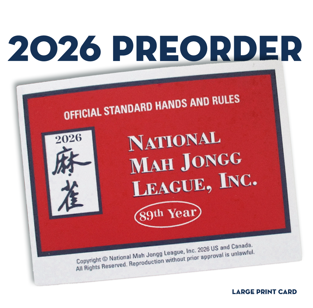 Official 2026 NMJL Game Card