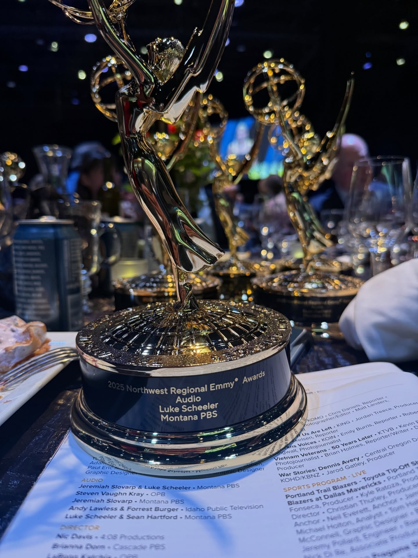 Huge congratulations to our team members for winning Emmy awards last night!
Sean Hartford and Luke Scheeler both won Emmy awards for the Audio of The Christmas No&euml;l concert with Montana State University School of music on Montana PBS
@hartfords