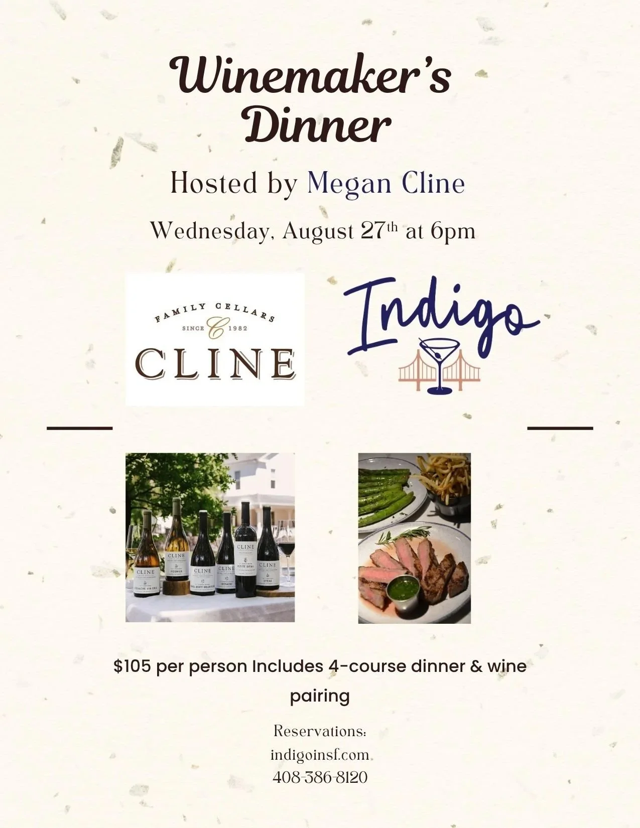 Cline Winemaker's dinner