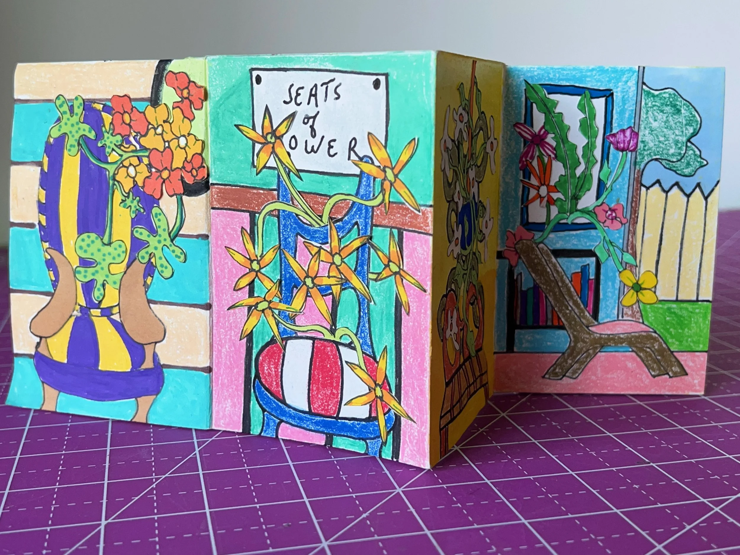 Collage Zine: “Seats of Flower” Studio Project
