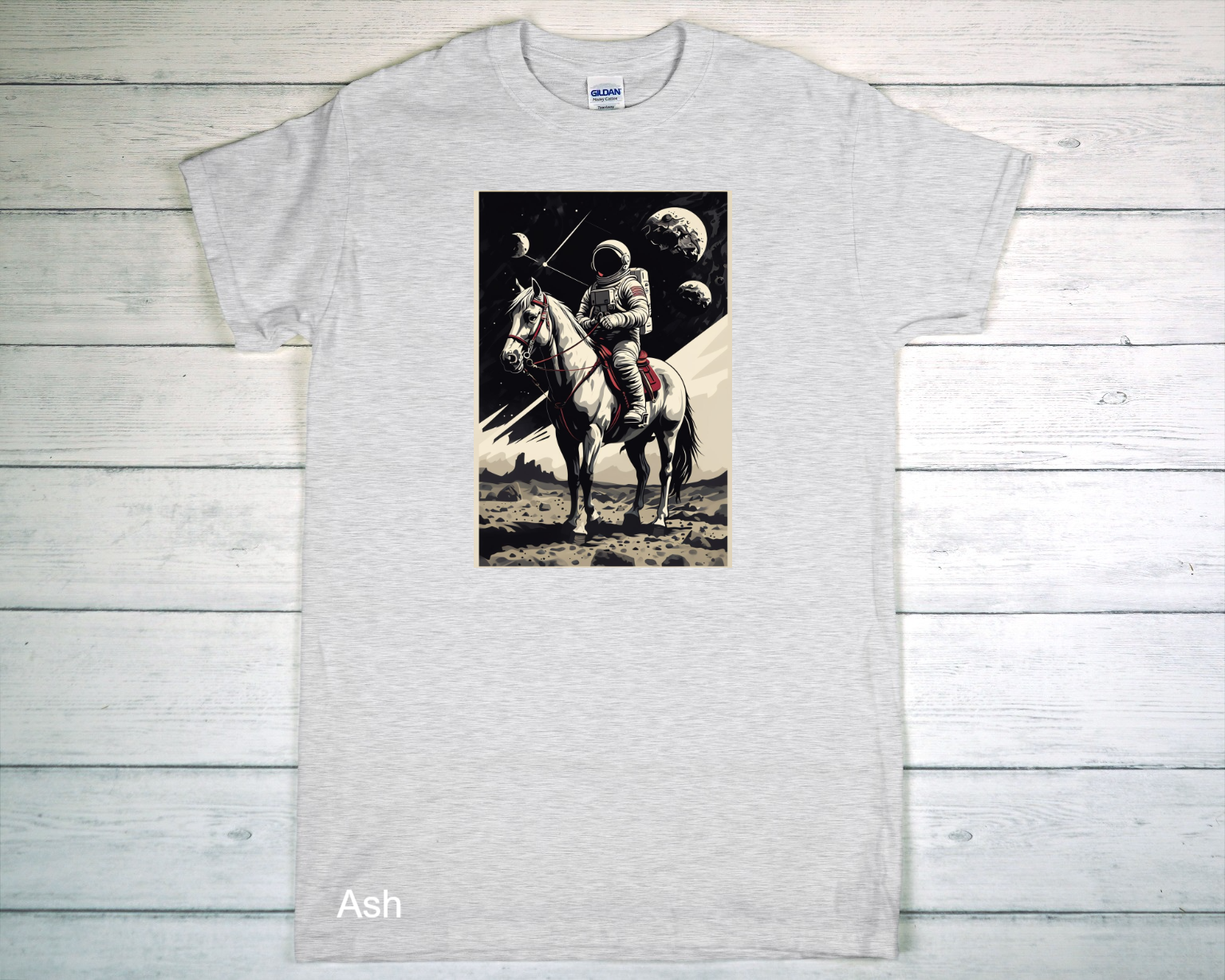 Light Gray Gildan T-Shirt On White-Washed Wooden Surface.png