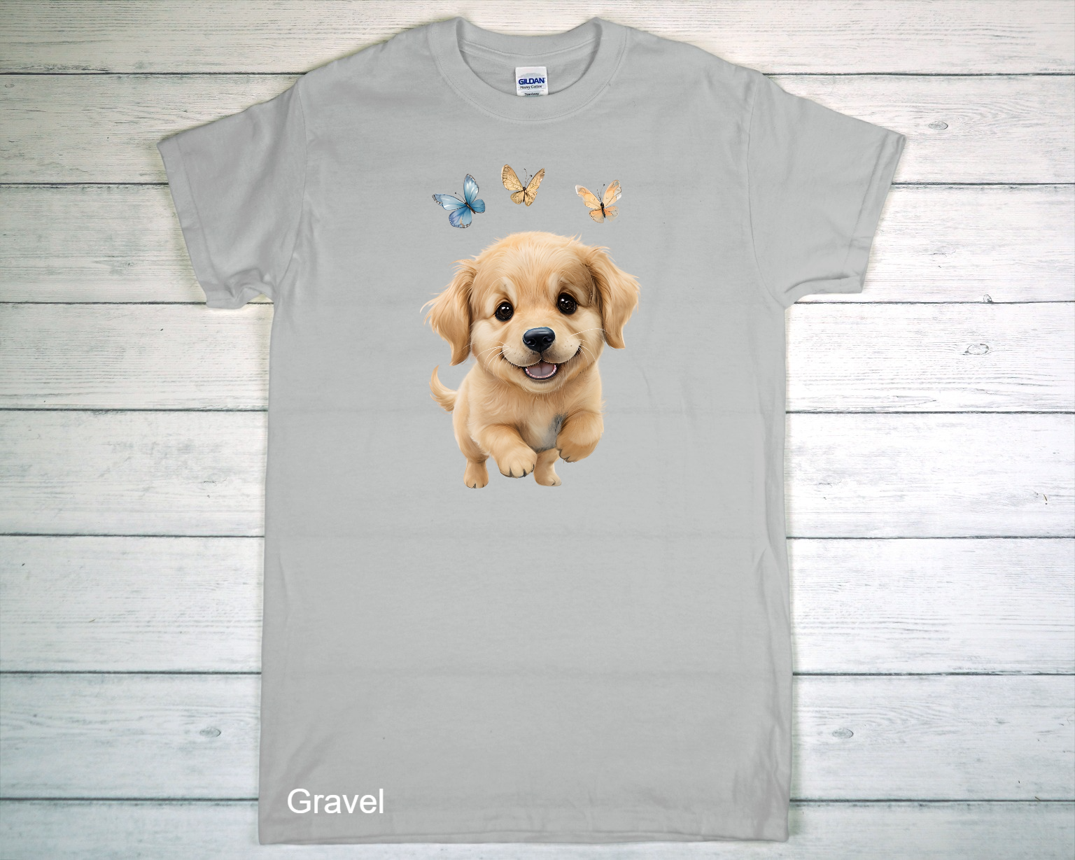 Light Gray Gildan T-Shirt on Rustic Wooden Surface.png