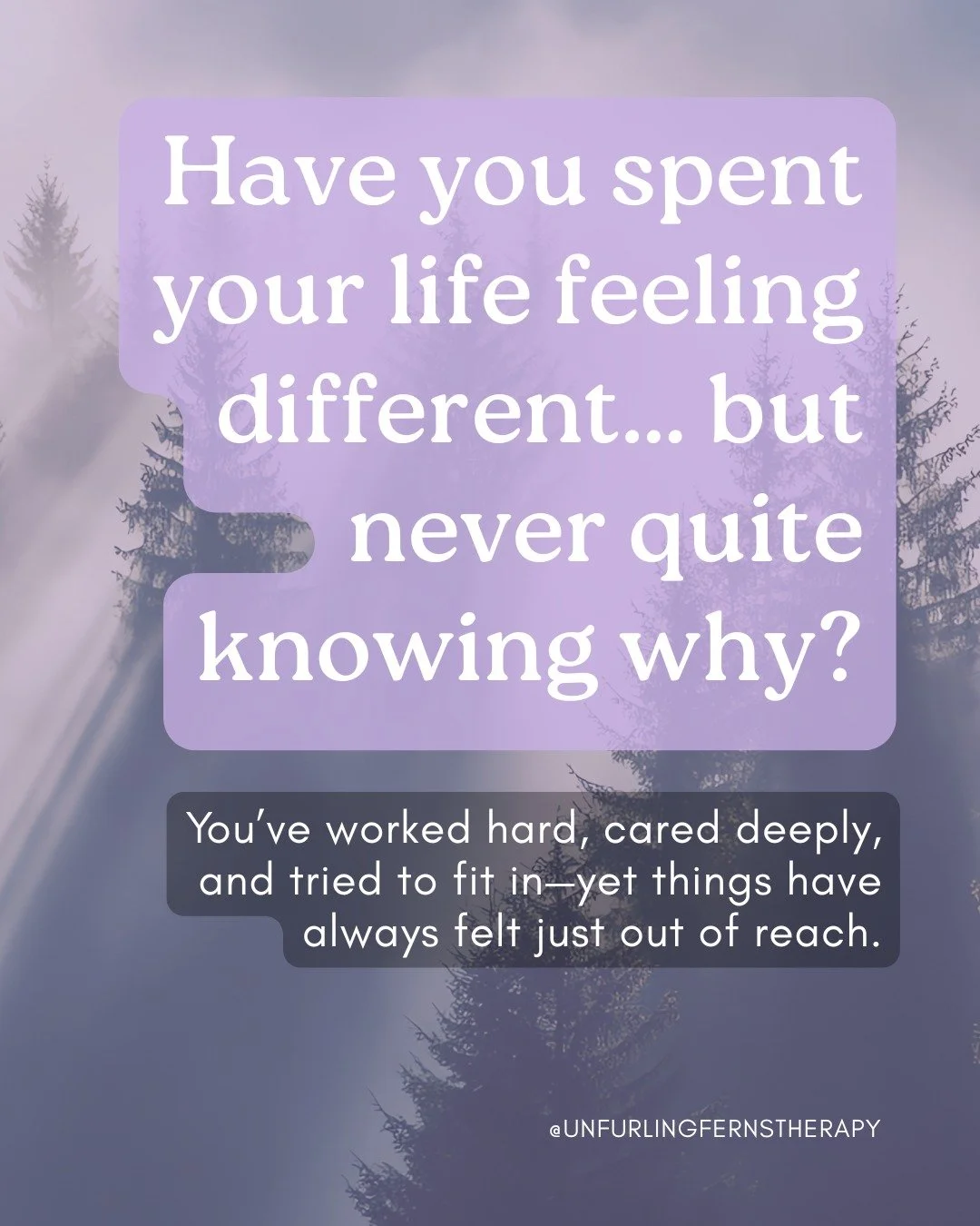 ✨ Many adults spend decades carrying the weight of feeling &ldquo;different&rdquo; without ever having an explanation. I&rsquo;ve heard the uncertainty so many describe&mdash;wondering if it&rsquo;s even worth seeking a diagnosis, questioning themsel