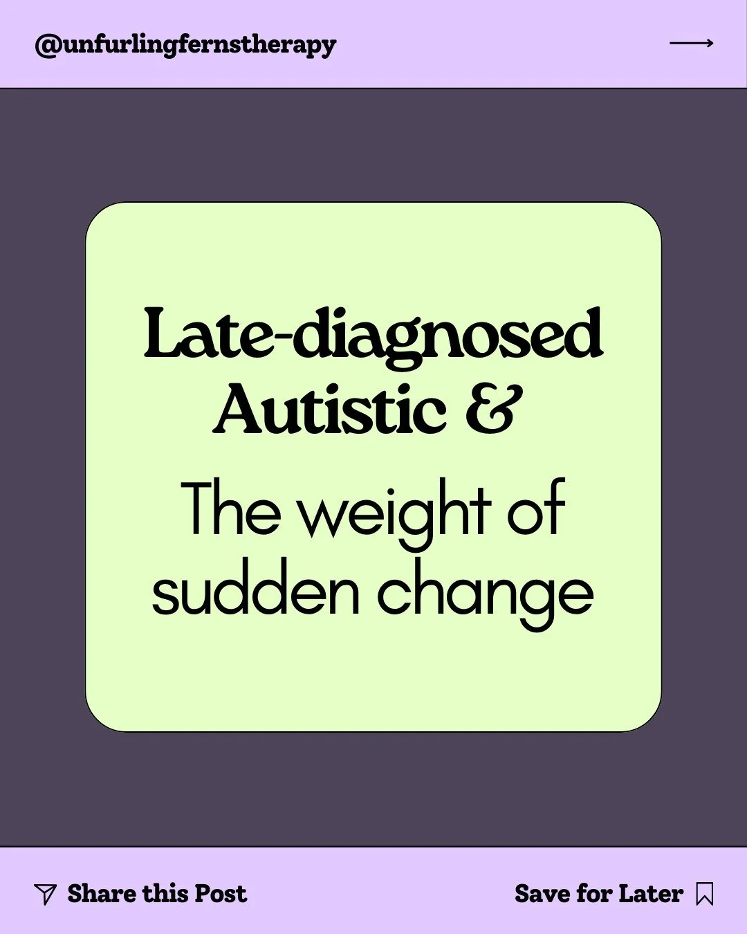 Something I&rsquo;ve noticed in myself since being diagnosed as Autistic&mdash;and in many of my late-diagnosed clients&mdash;is how often we get caught off guard by our feelings after a change. We can feel confused or even frustrated when those feel