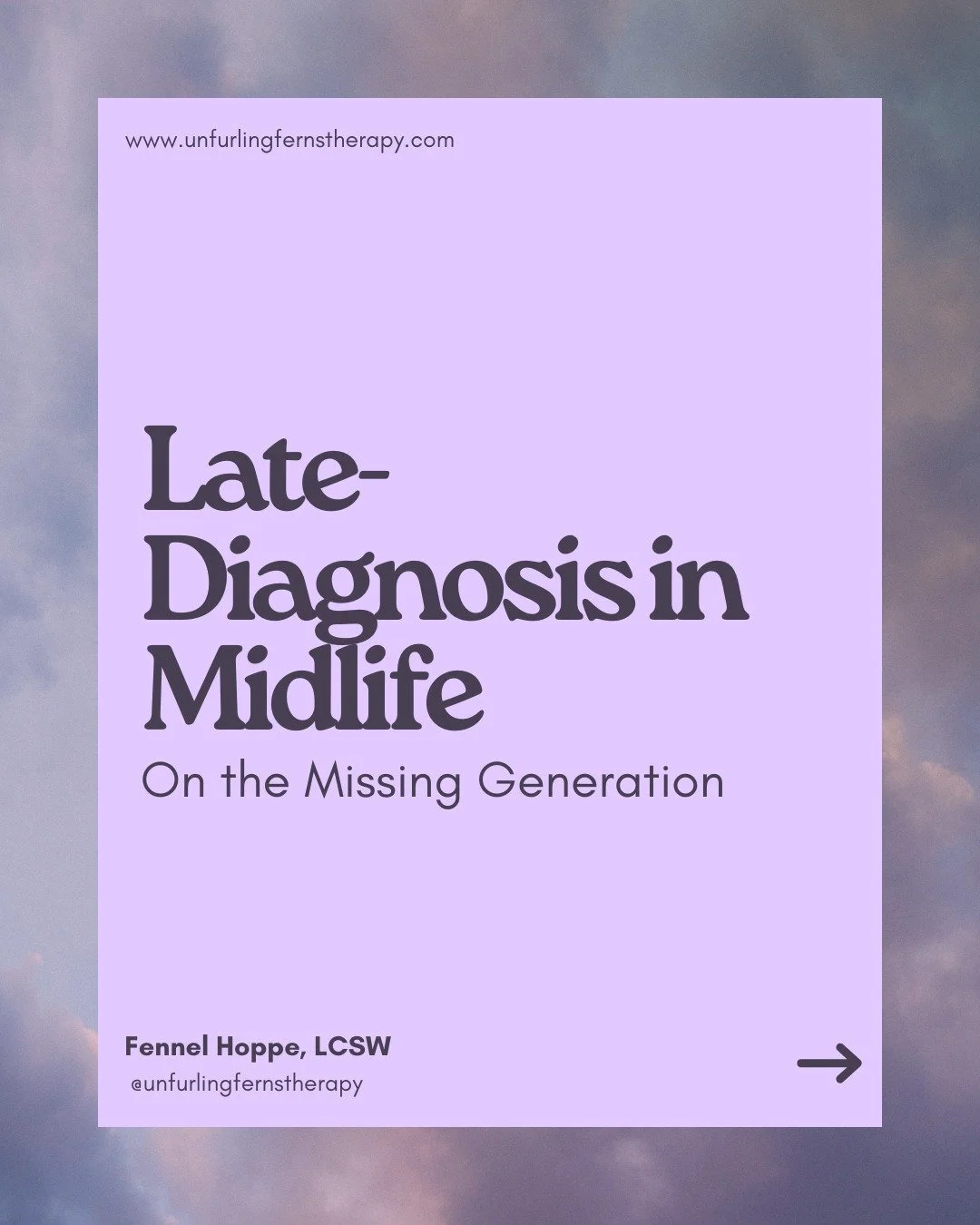 This is one of the reasons I&rsquo;m so passionate about assessment and therapy for adults who discover they&rsquo;re Autistic later in life. For so many people, the story they were given about themselves never matched their lived experience &mdash; 