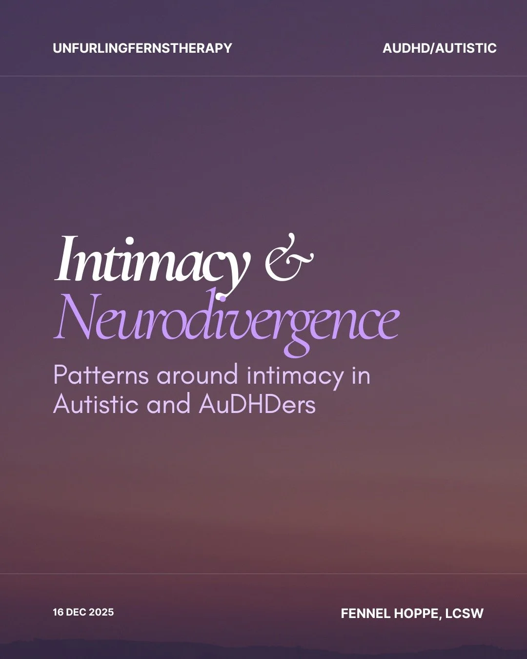 Societal scripts and norms around intimacy and desire rarely reflect the full range of human experience.

For neurodivergent people, this is especially true.

If you&rsquo;ve ever wanted to see your experience reflected, here are some common themes t