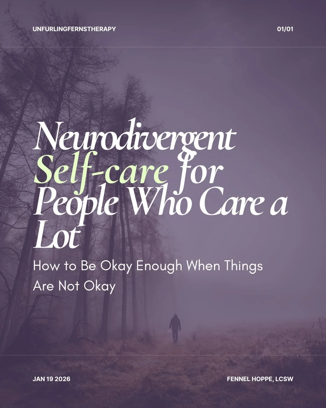 Advice from one person who cares a lot to other people who care a lot.

As neurodivergent people, many of us are holding a deep sense of justice and empathy while also living with disability, chronic health issues, and limited resources &mdash; often