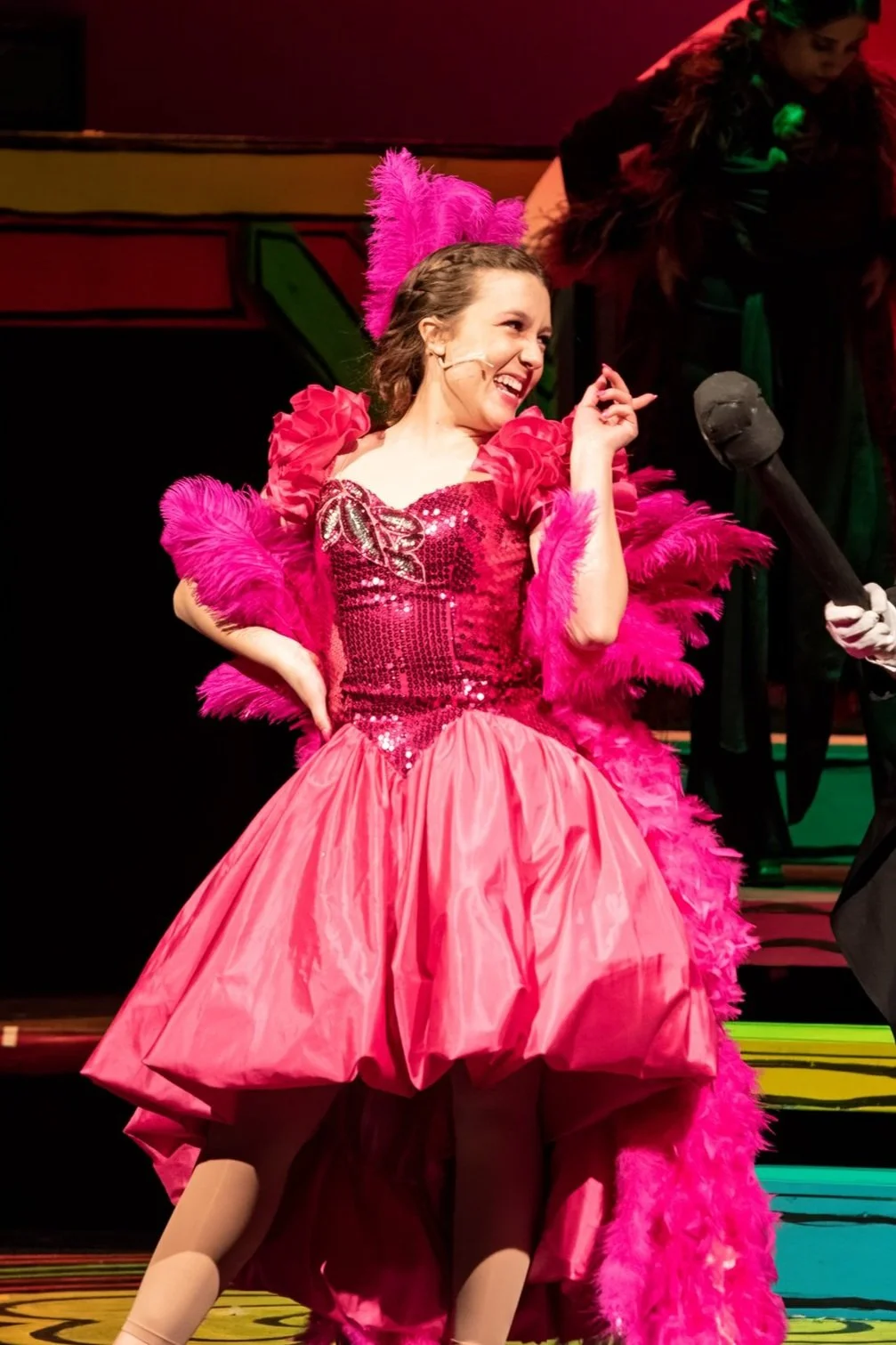 Seussical - Prince of Peace Christian School - 2022 - Co-Costumer - Schmidt and Jones Best Costume Design Nominee - Pictured: Emmie Adams as Mayzie