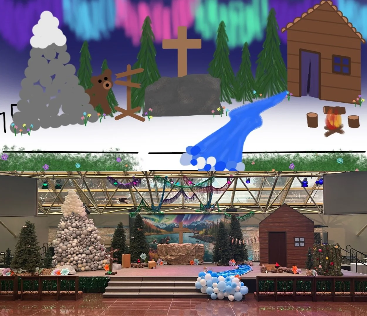 True North: VBS 2025 - Prince of Peace Lutheran Church - Head Set Designer/Builder/Painter