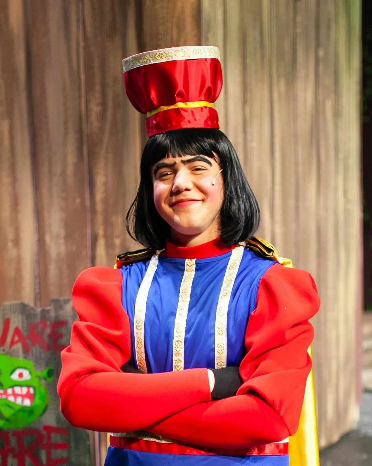 Shrek - Shine Performing Arts - 2025 - Wig Stylist - Pictured: Benaiah Havens as Lord Farquaad