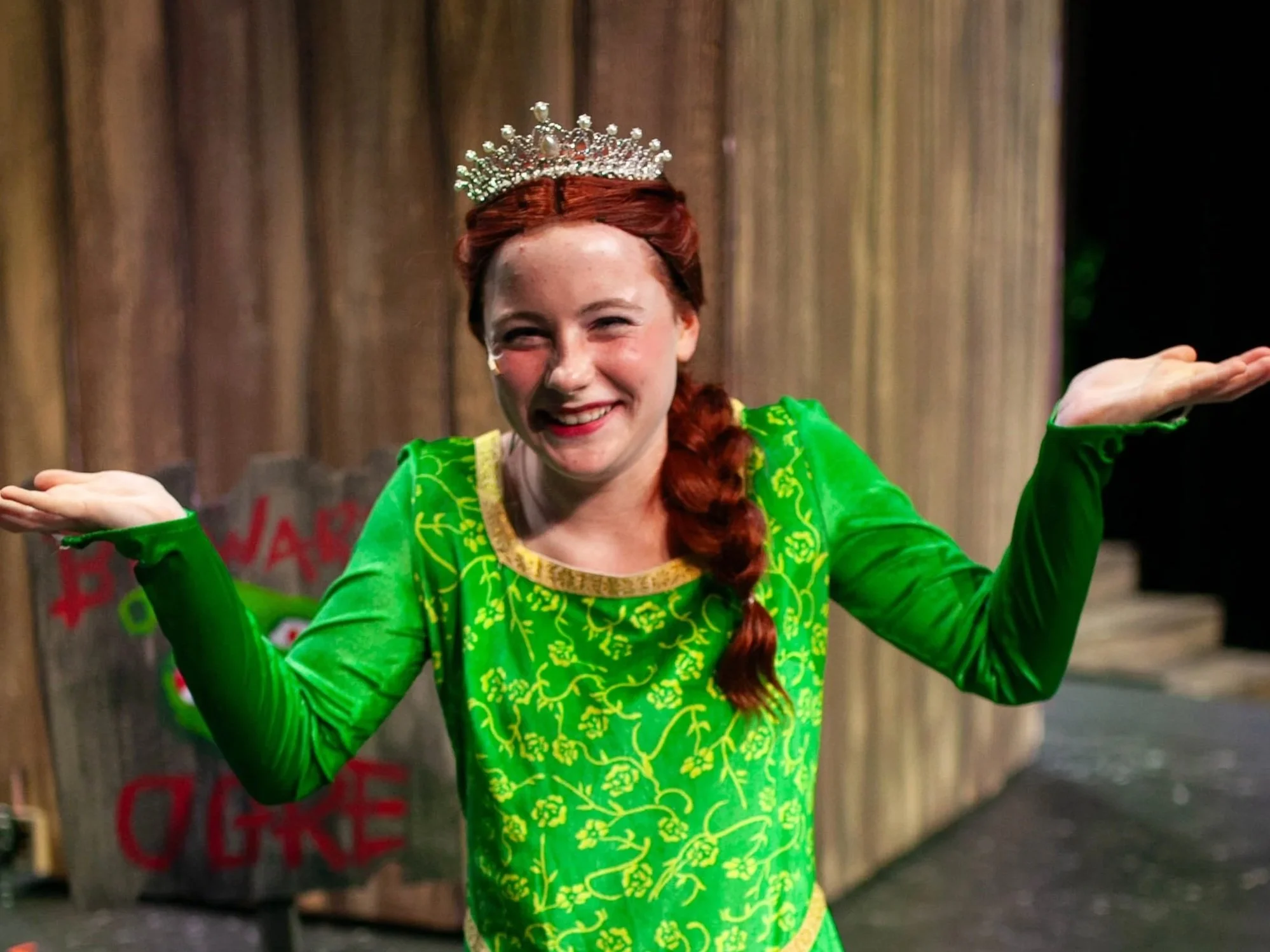 Shrek - Shine Performing Arts - 2025 - Wig Stylist - Pictured: Lila Hulme as Middle Fiona