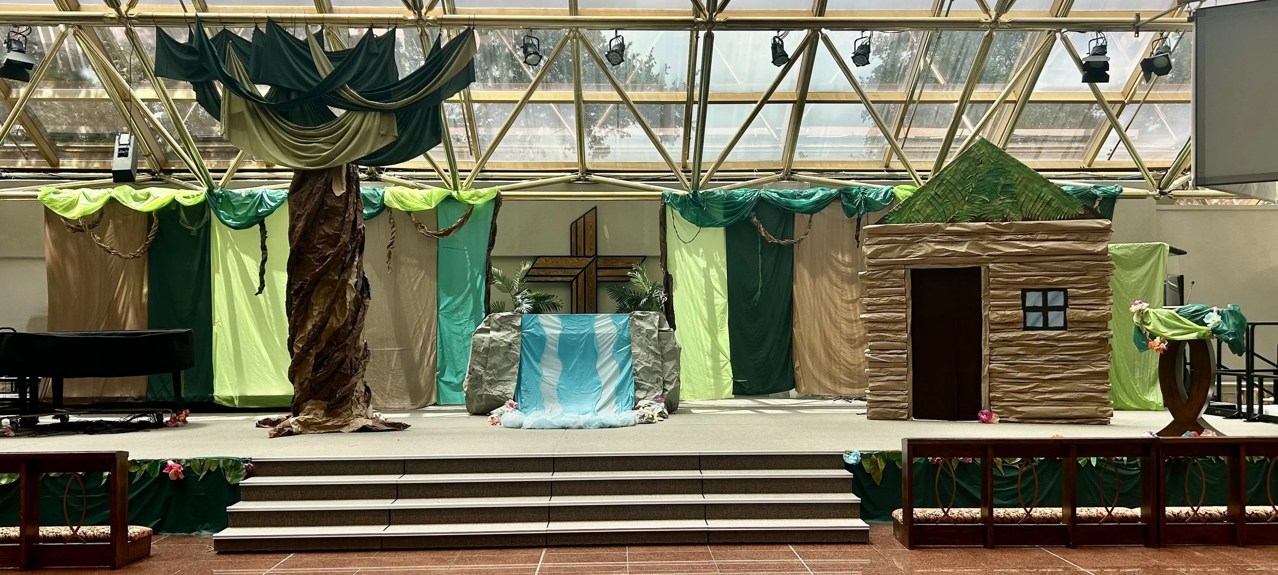 Rainforest Falls: VBS 2026 - Prince of Peace Lutheran Church - Head Set Designer/Builder/Painter