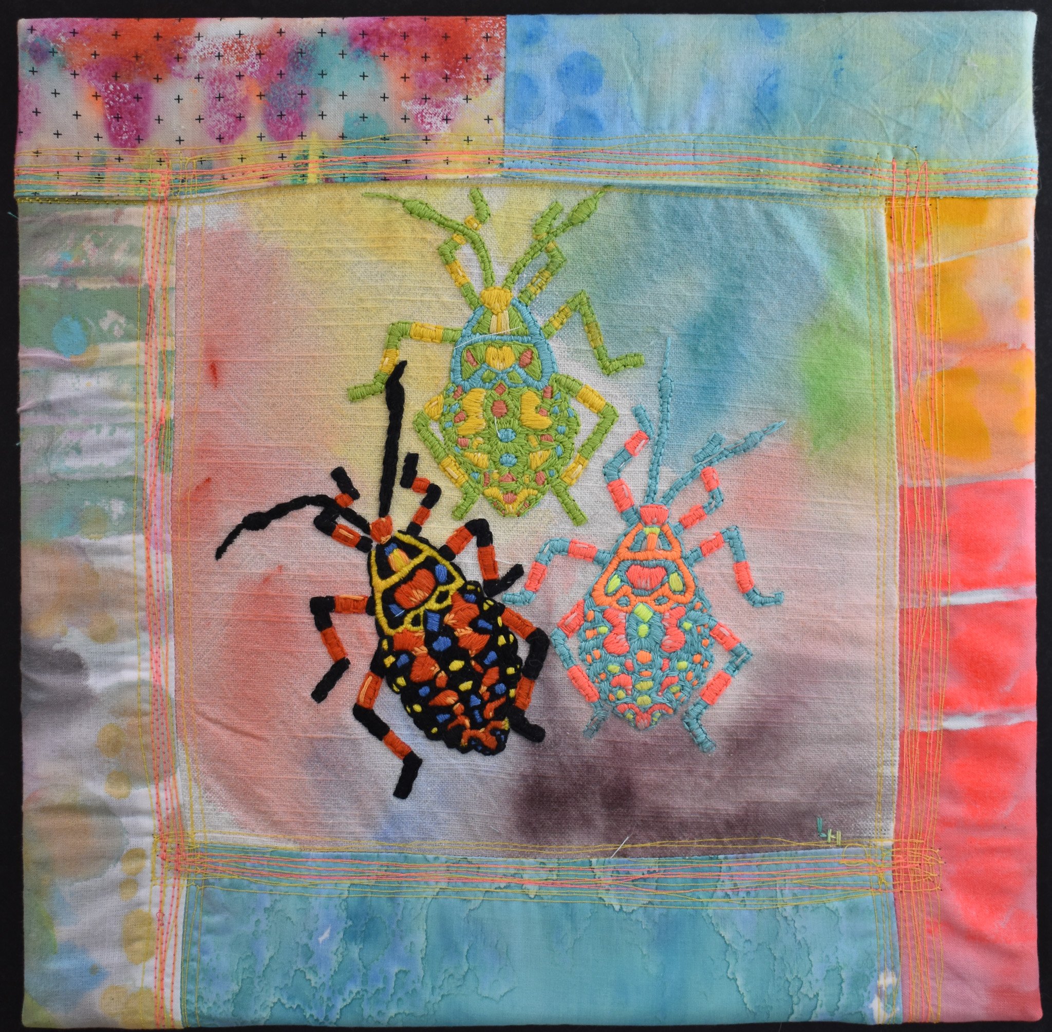 Hand Embroidery, Textile Collage, 2021