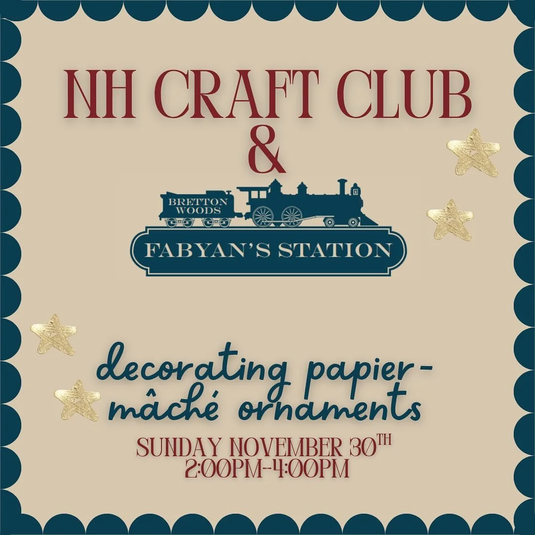 NH Craft Club has had such an amazing first year and I am so thankful for all of you who have been part of this endeavor! 

We&rsquo;re taking a break in December to rest, recoup and come back better than ever with new exciting events in 2026. 

Our 