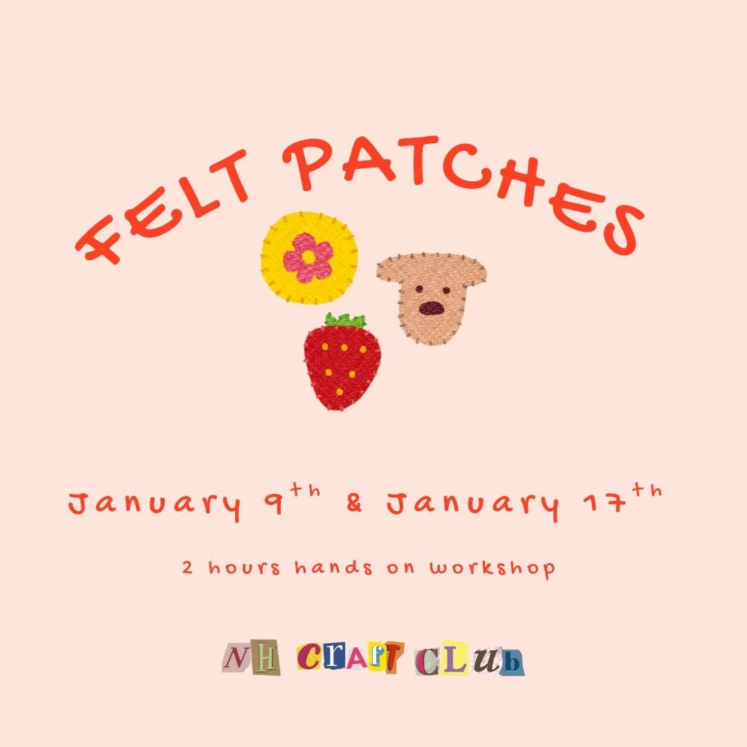 Our take on the viral felt ornaments, inspired by the one of a kind felt creations taking over social media, these quirky, unique patches are perfect year-round, no holidays required! This craft works for all skill levels, whether you want to use pre