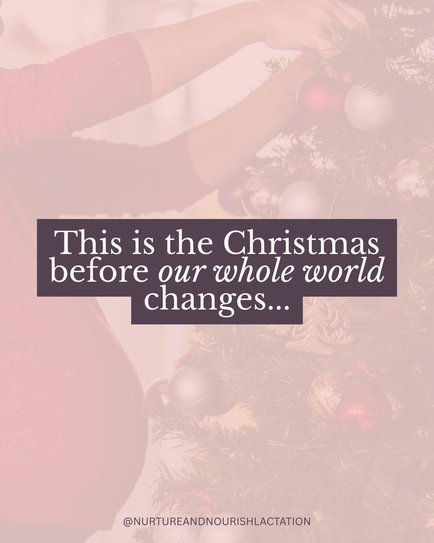 There is something so special about the Christmas before your baby arrives.

The waiting. The imagining. The quiet excitement.

If you&rsquo;re pregnant these holidays, I want to take a moment to wish you the most wonderful time. I know being pregnan