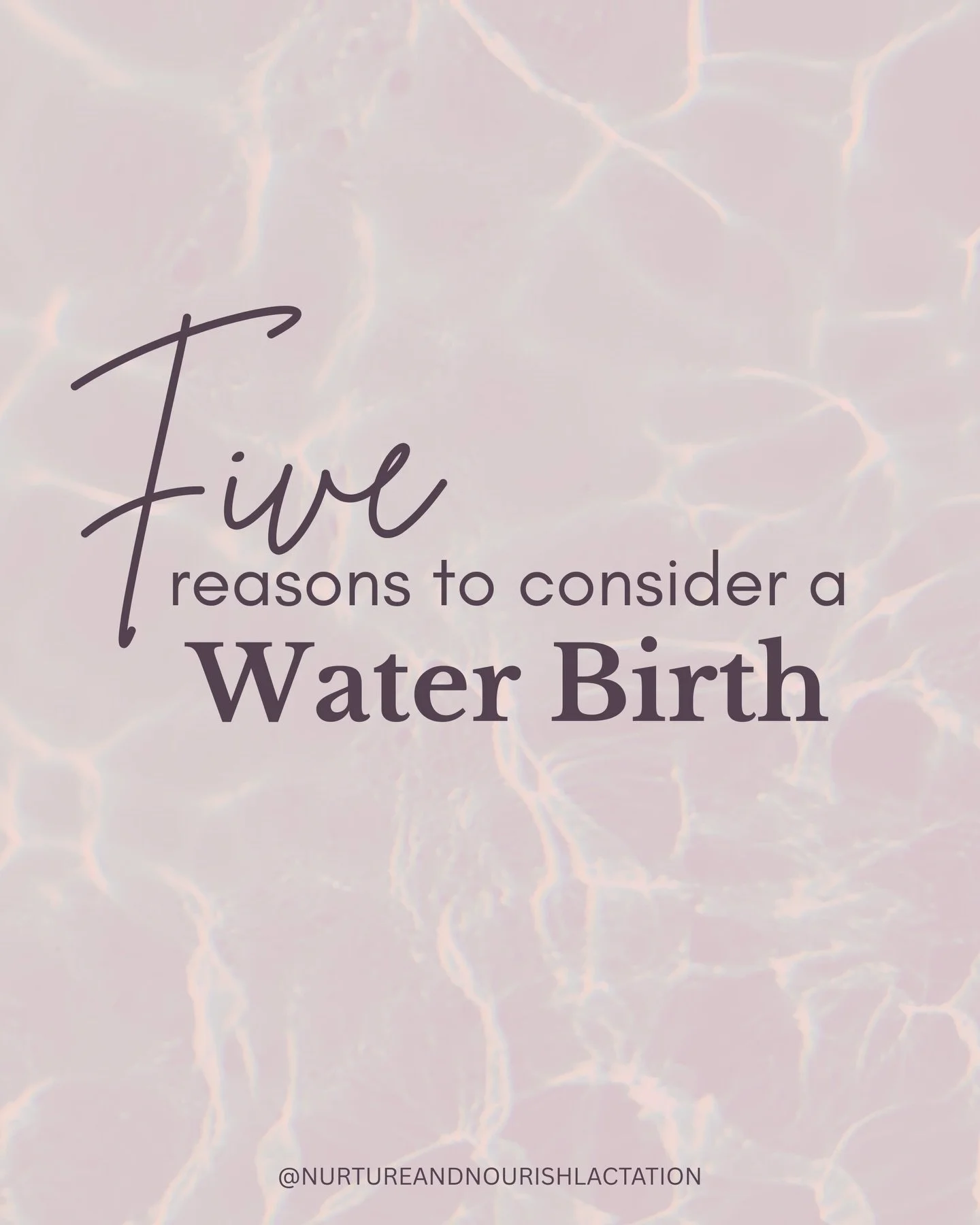 Water birth isn&rsquo;t just beautiful. It&rsquo;s evidence based and deeply supportive of your physiology.

Being immersed in warm water helps your body to relax. It also lowers adrenaline, boosts oxytocin and makes your body feel weightless - reduc