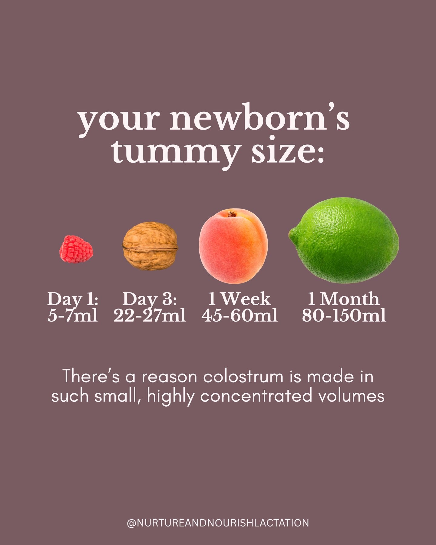 Colostrum is made in small amounts on purpose.

In the first days after birth, your baby&rsquo;s tummy is tiny. It&rsquo;s built for drops, not big volumes. That thick, golden colostrum is highly concentrated and perfectly matched to what a newborn n
