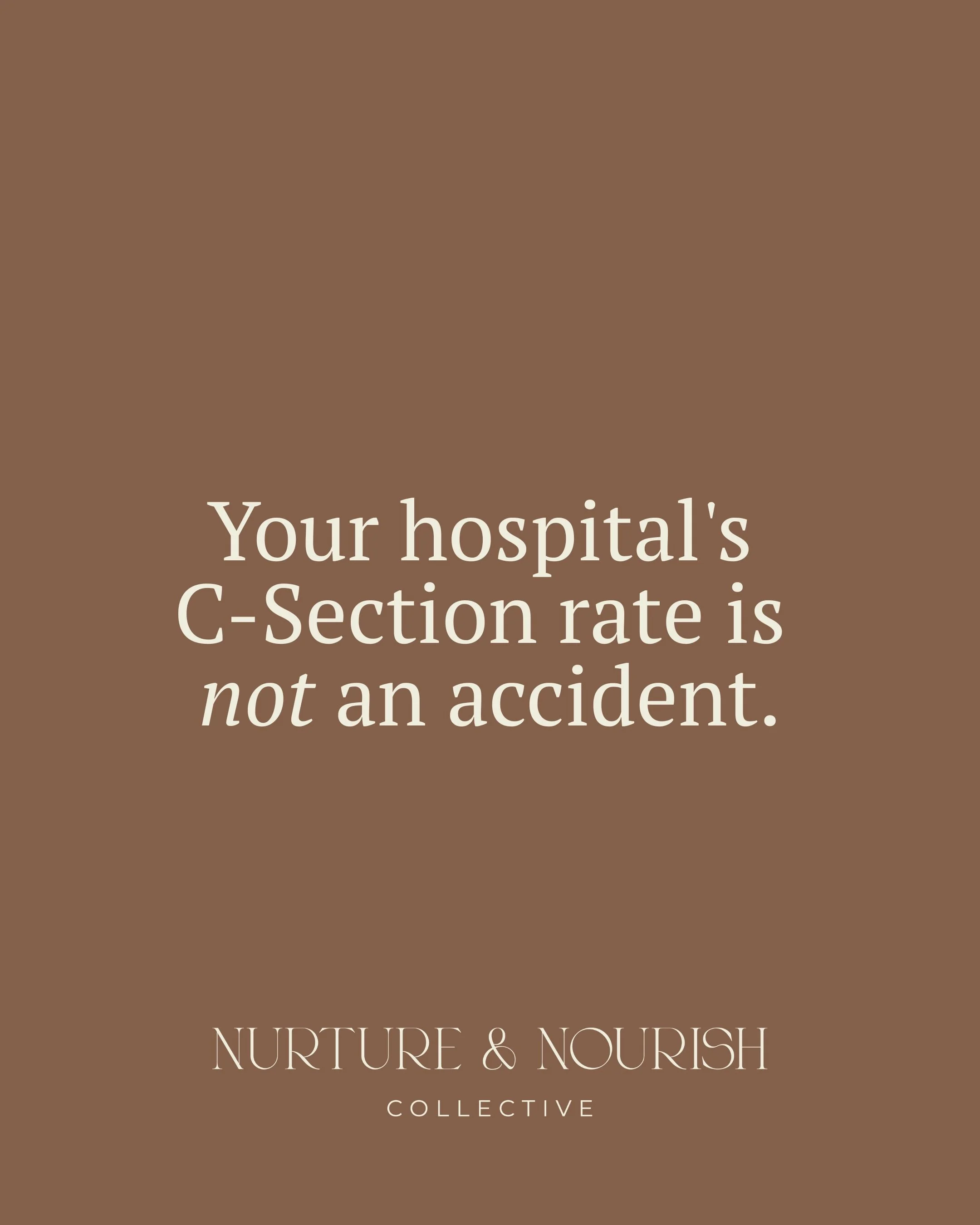 Most women choose their hospital based on proximity, familiarity, or where their GP referred them.

Very few are ever told that intervention rates are not random. That the C-Section rate of the hospital where you plan to birth is publicly available d