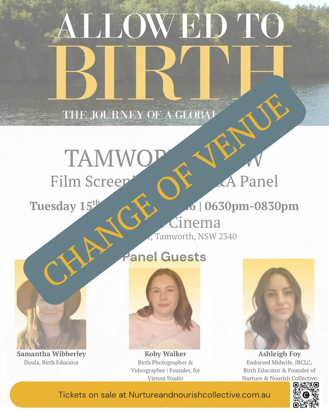 📣 VENUE CHANGE &mdash; WE&rsquo;RE BRINGING IT HOME! 🫶

We have a little venue change for our Allowed to Birth documentary screening!

Instead of the cinema, we&rsquo;ll now be gathering right here at Nurture &amp; Nourish Collective for a cosy, re