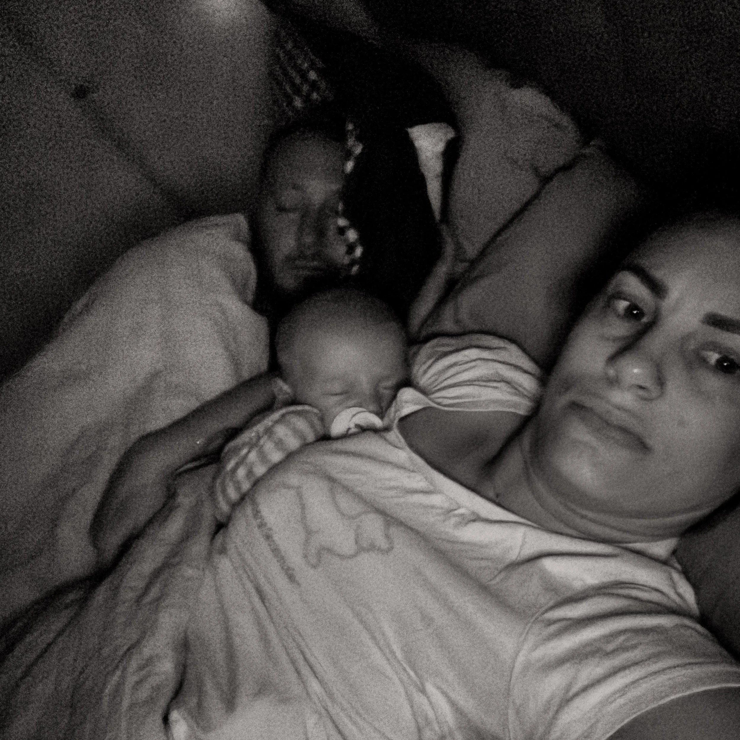 Nearly 19 years ago, we co-slept with his mama&hellip; and now here we are, doing the same with her little boy. 🤍

Six babies, almost two decades of little bodies beside us, and now our grandson tucked in close.

Some things really do come full circ