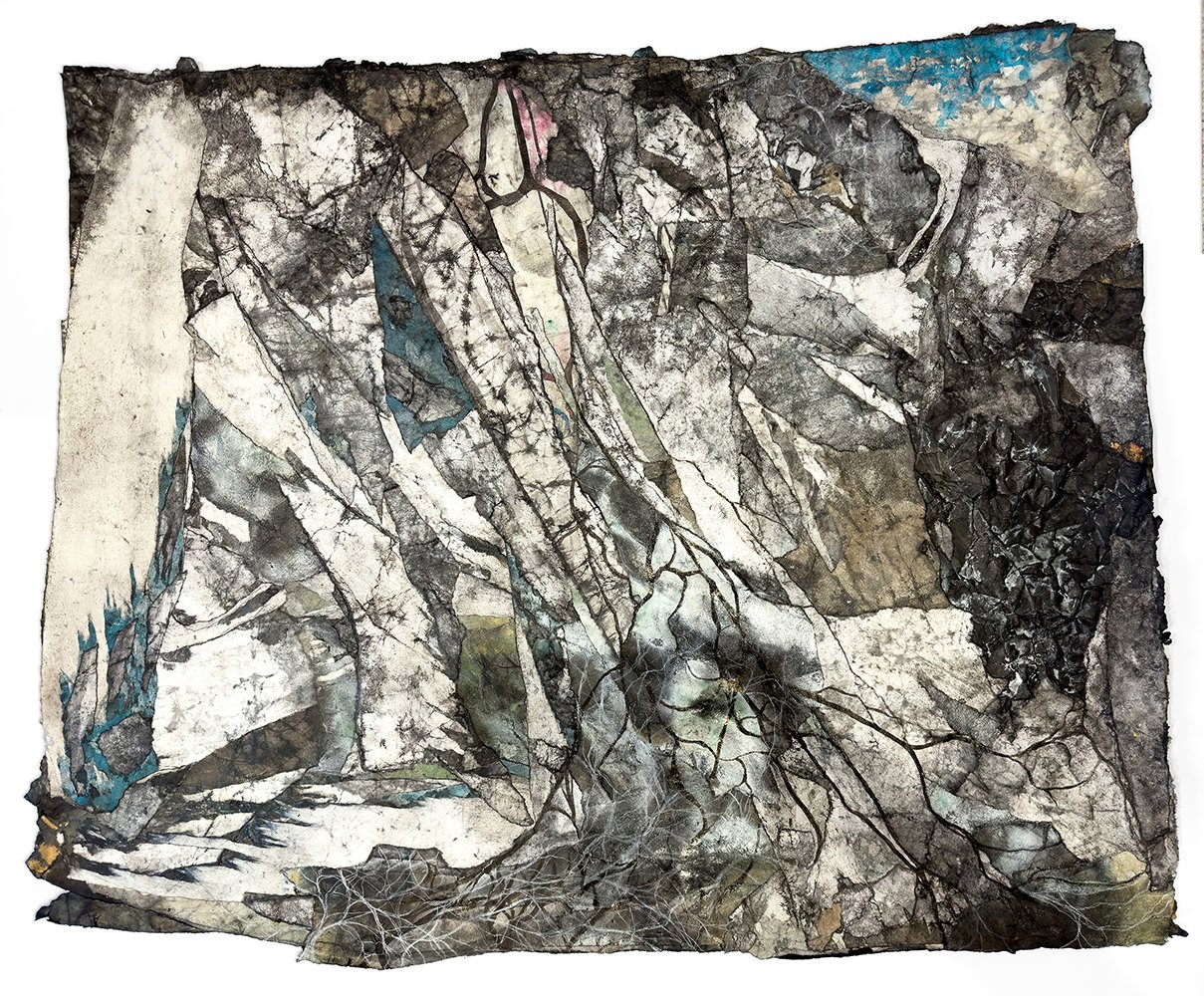 Katherine Filice  I  The Sugar Pine Was Silent, While the Raven Mocked The Wind  I  Ink and sculpted paper  I  36.5 x 44 x 2 in