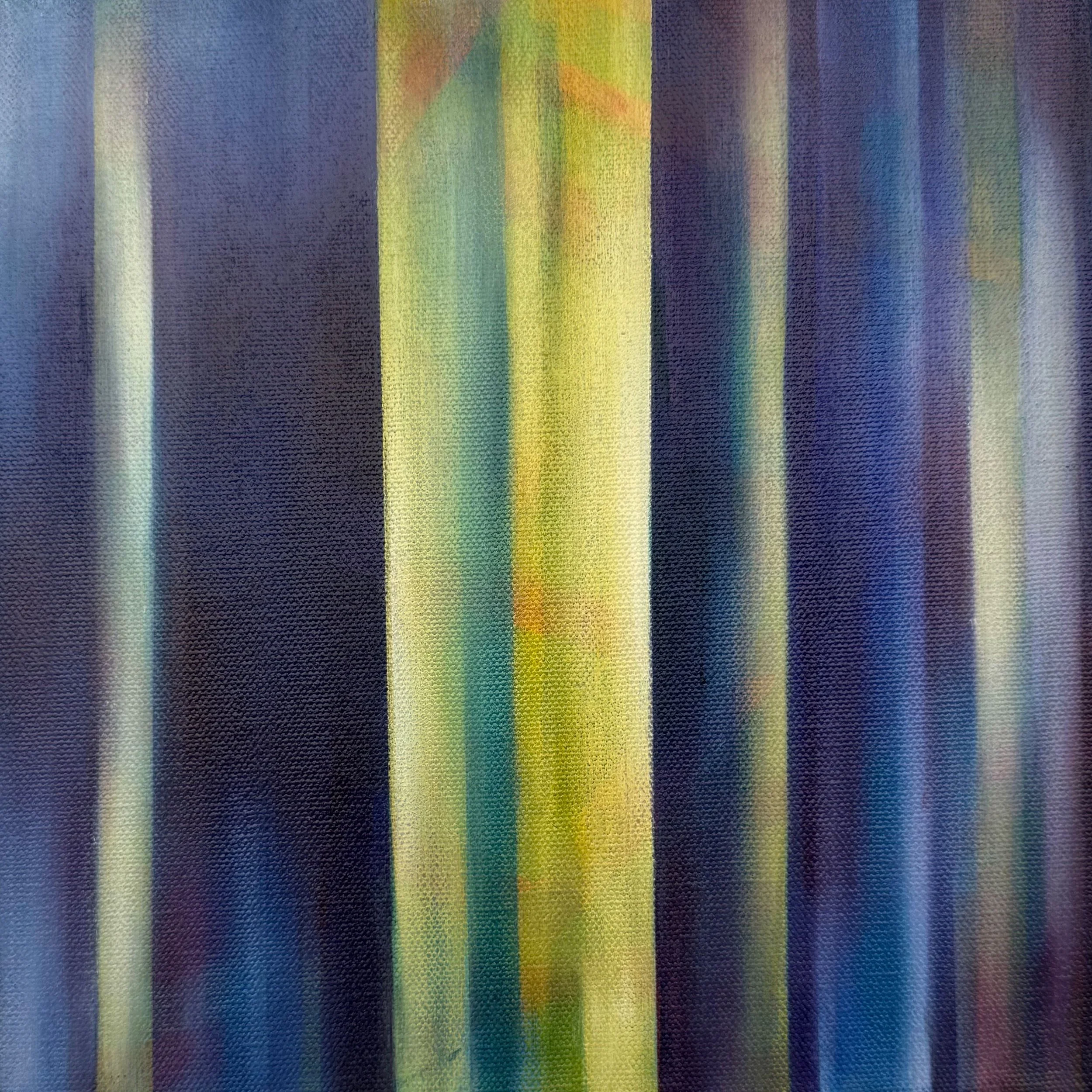 Golden Threshold  I  Acrylic & oil on canvas  I 10X10 in  I  2025