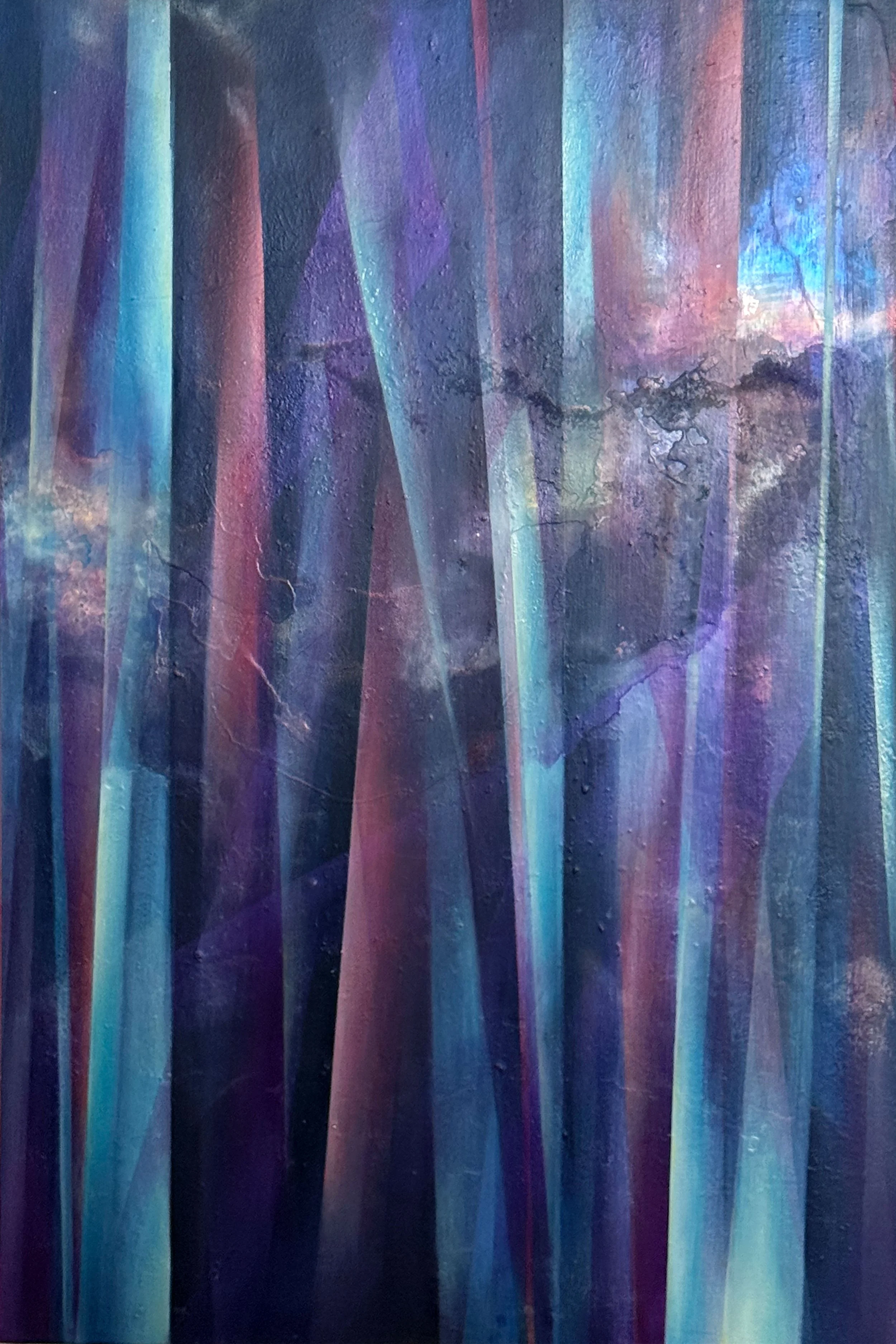 Through the Veils  I  Acrylic & oil on canvas  I 36X24 in  I  2025