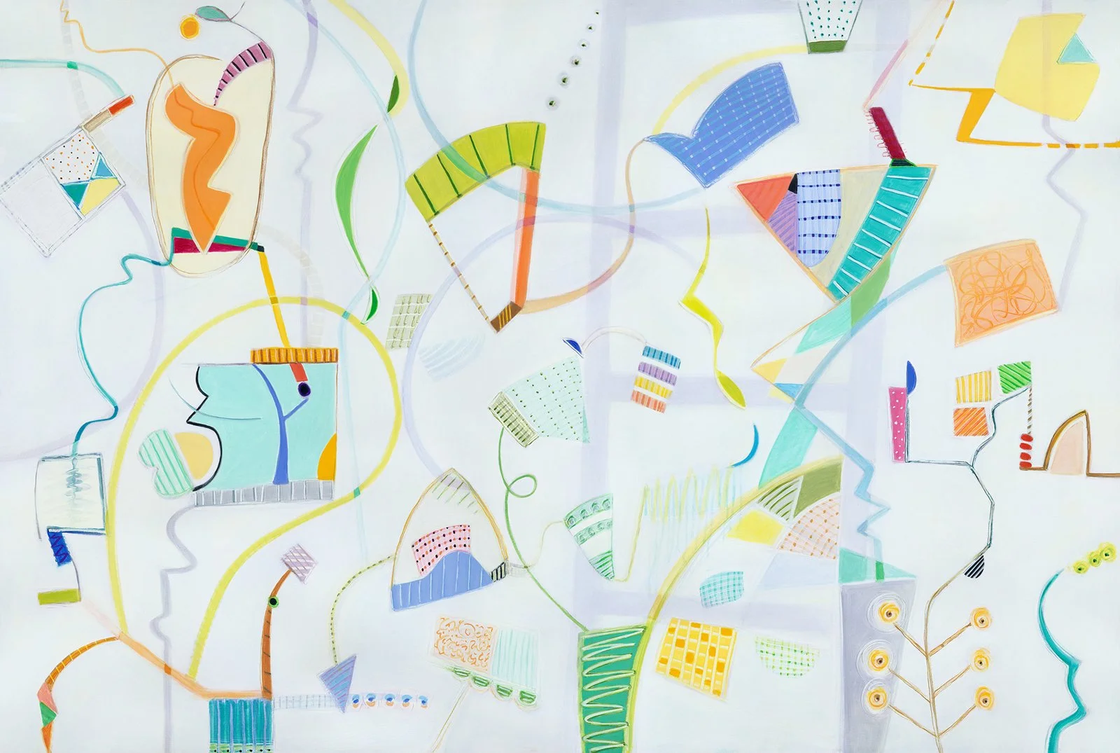 Christine Walker I  Skedaddle. I  Oil on canvas  I  40 x 60 x 1.5 in