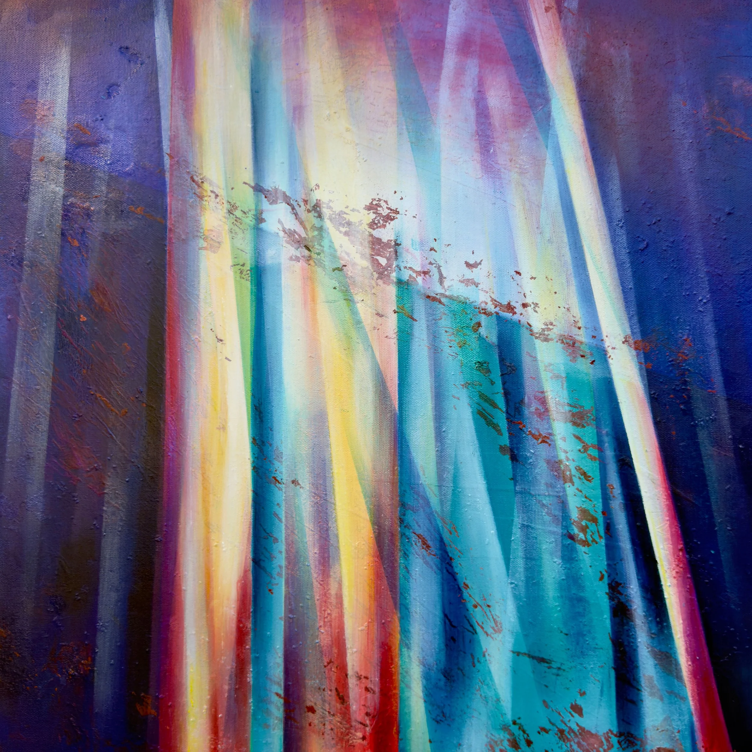 Quickening  I  Acrylic & oil on canvas  I 24X24 in  I  2026