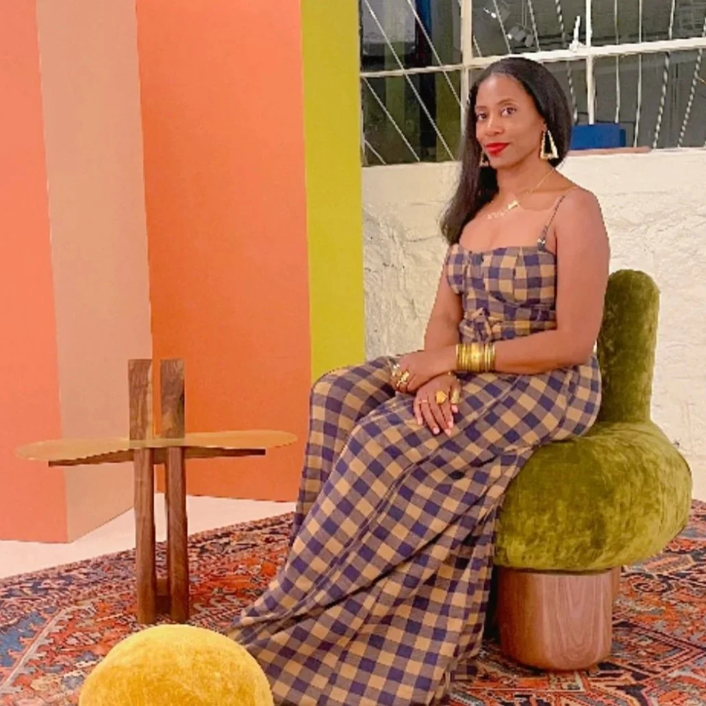 Kel, founder of the Black woman-owned brand R-Ki-Tekt, appears on Gathering Voices podcast S1 EP8 to talk about thriving through creativity, community, and expressive use of color.