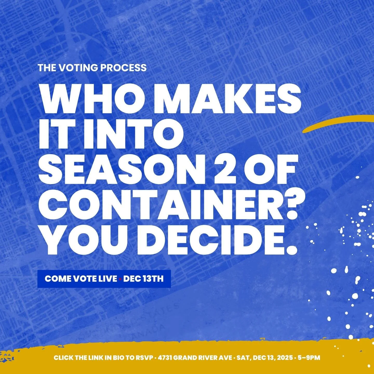 Here&rsquo;s how voting works during THE PEOPLE&rsquo;S PICK. 🗳️

After viewing all four pillars, attendees will have the opportunity to vote for the artists who stood out to them. These votes help determine who moves into Season 2 of CONTAINER.

Vo