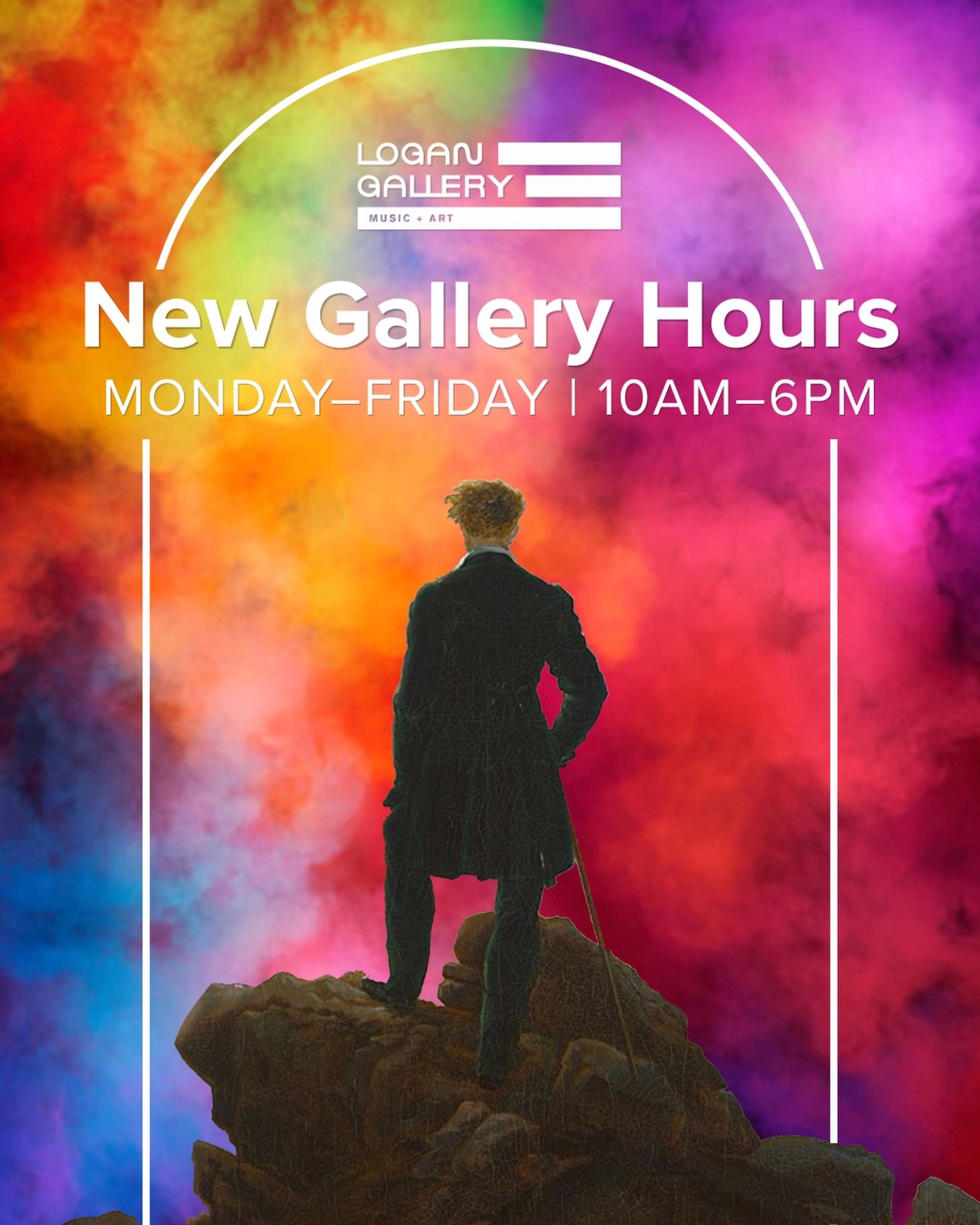 New Gallery Hours. 10am-6pm, Monday-Friday. I can not overstate how incredible our selection of creative talent is. Logan, keep it up! And come buy a painting! 🖼️ 🎨 ❤️