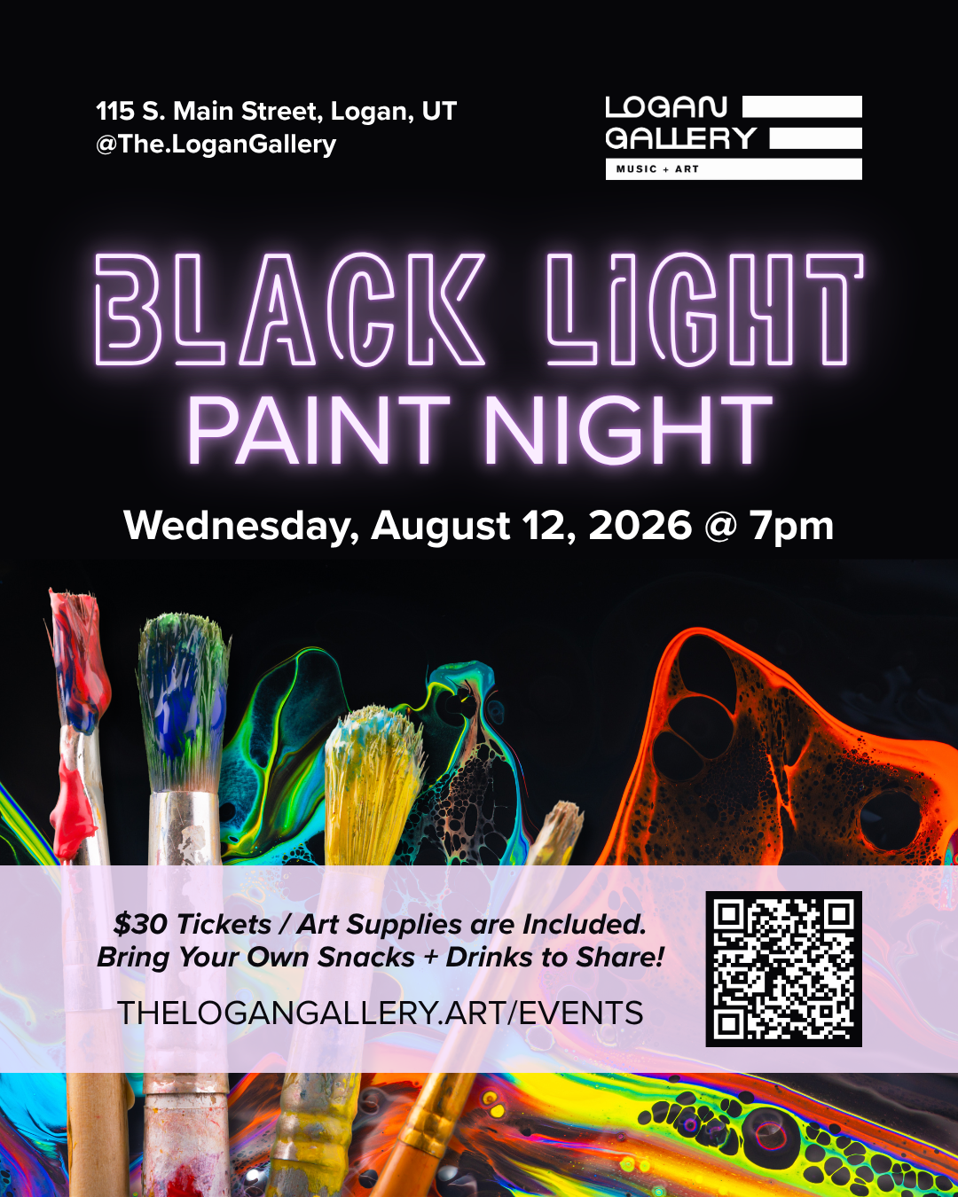 Black Light Paint Night
