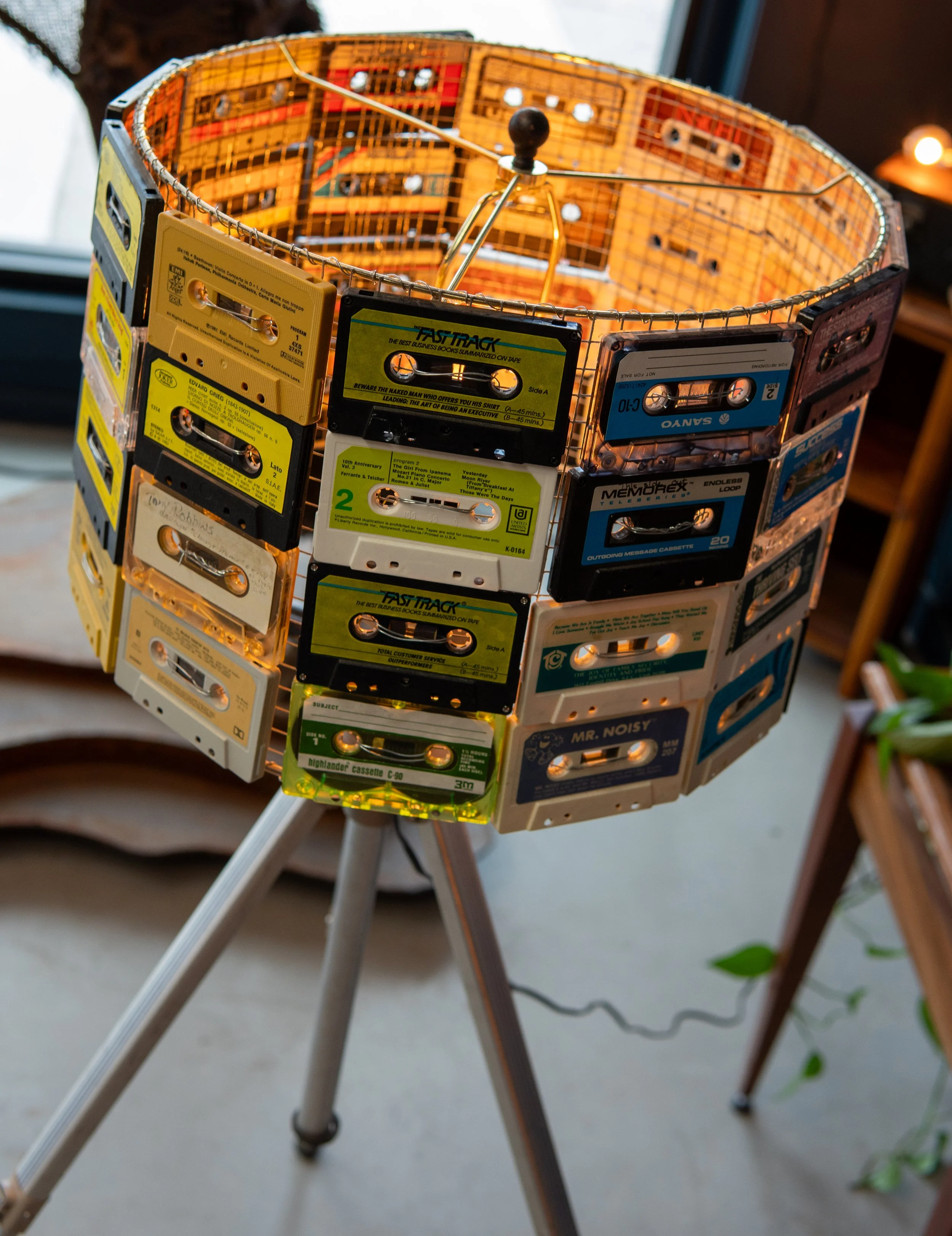 Allyson Lundberg_Cassette Tape Standing Lamp_Top Angle.JPG
