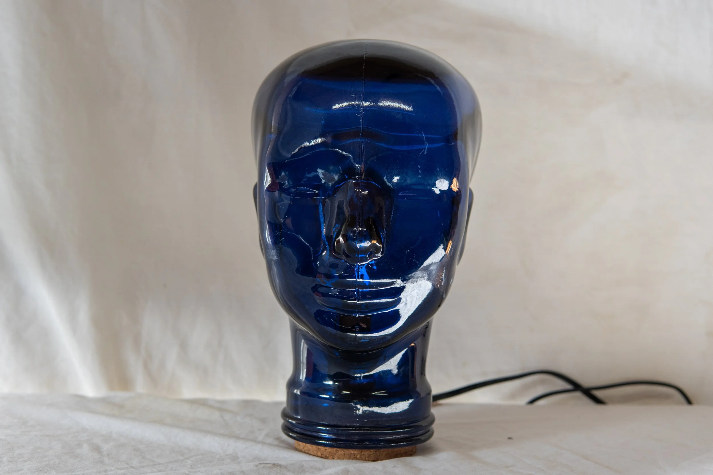Allyson Lundberg_Blue Mannequin Head Lamp_Front Side.JPG