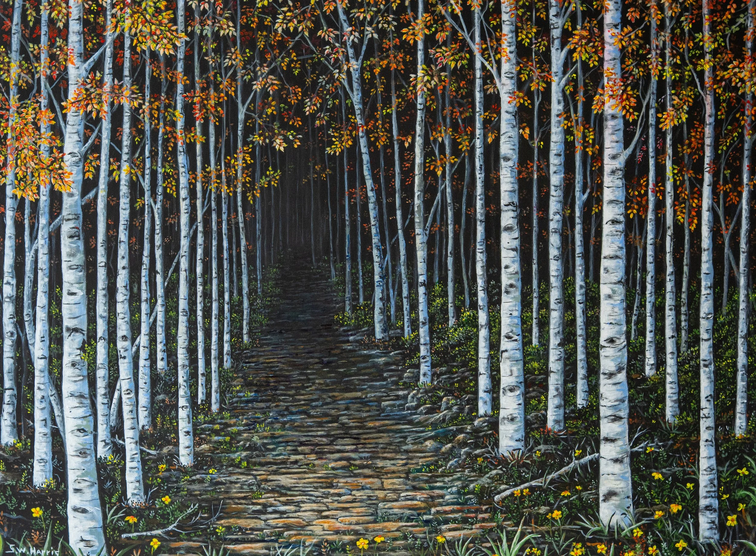 Steve Harris_Don't Go In There It's Dark_Acrylic Painting.JPG