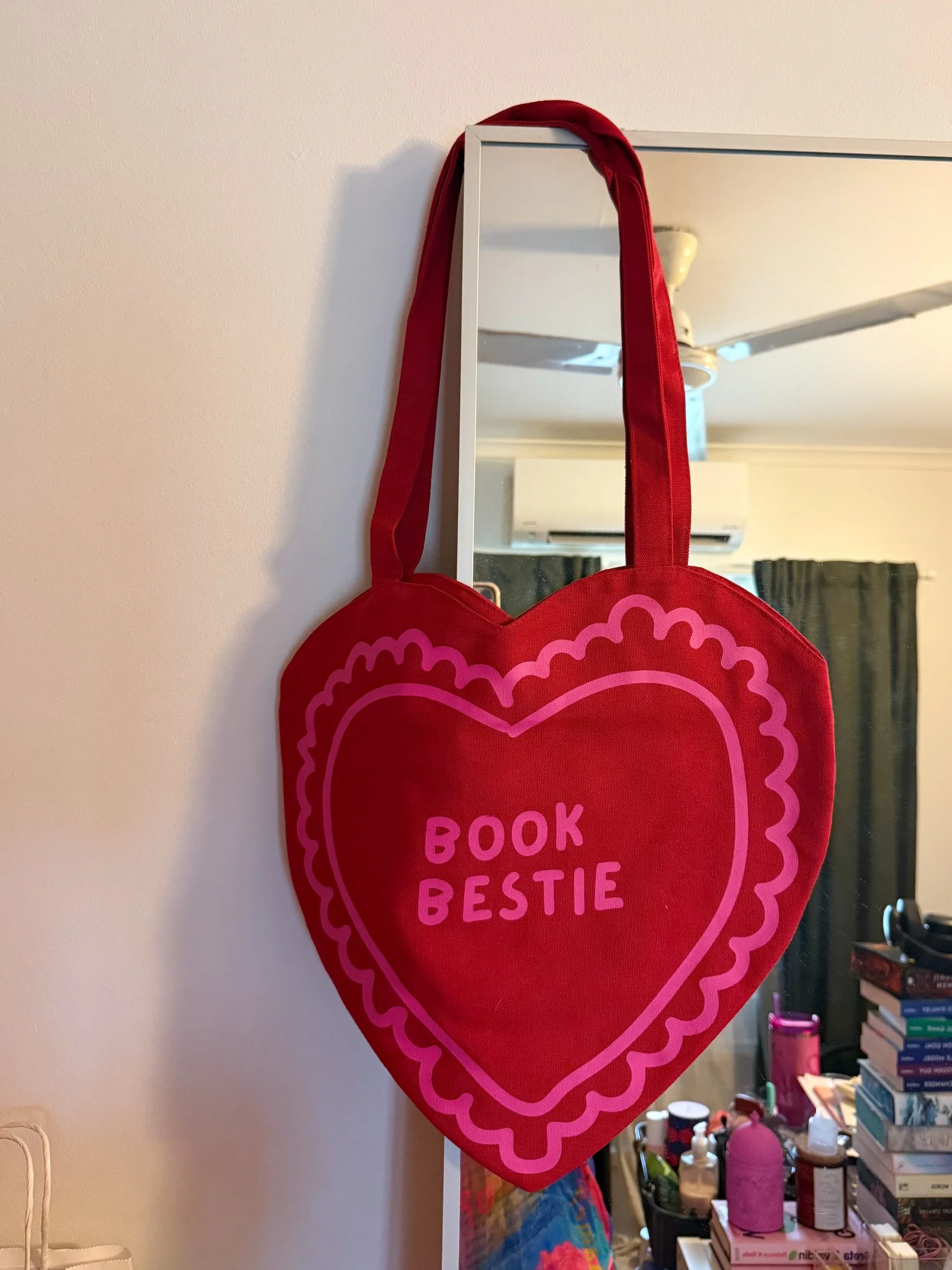 the lover heart tote bag
